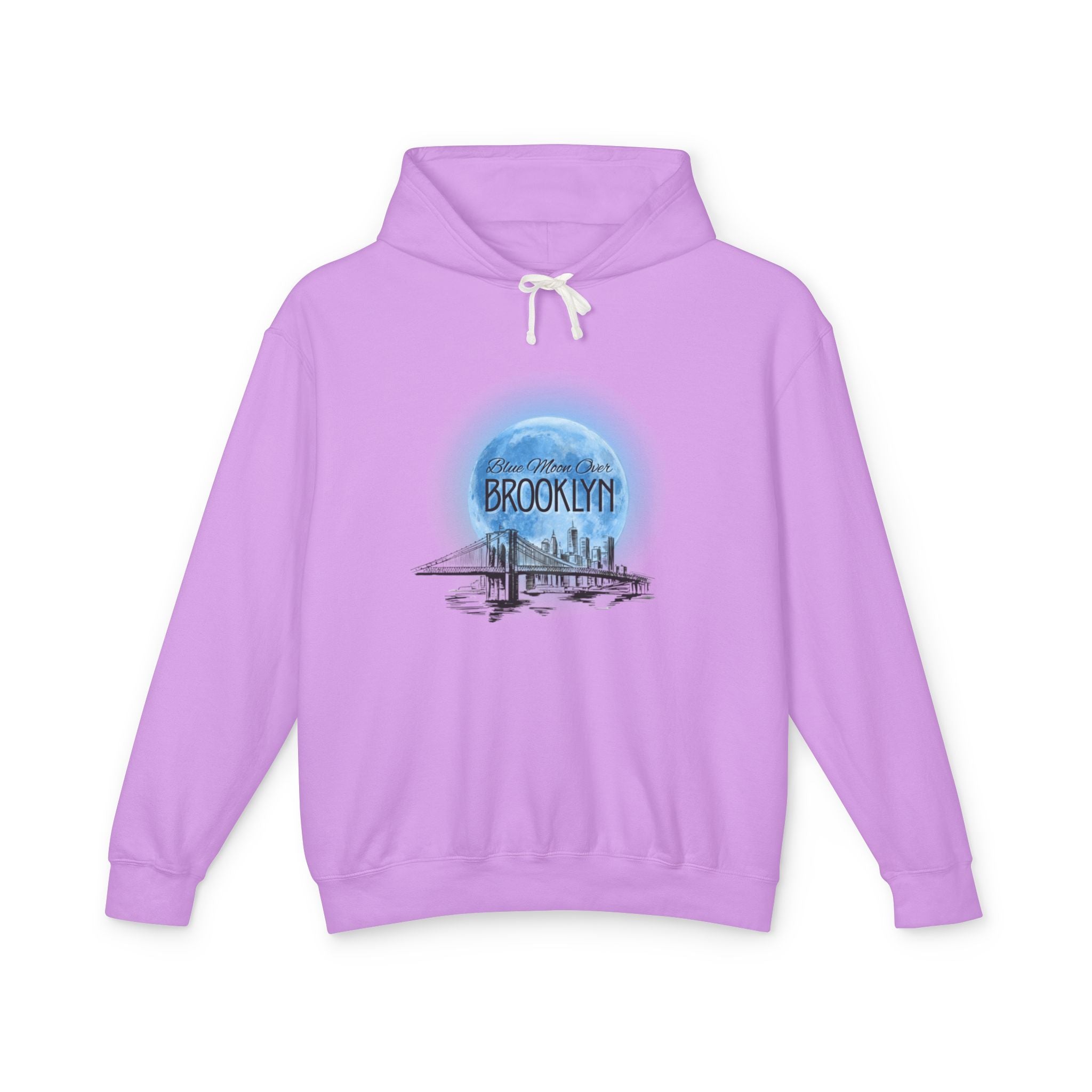 Blue Moon Over Brooklyn | Unisex Lightweight Hoodie