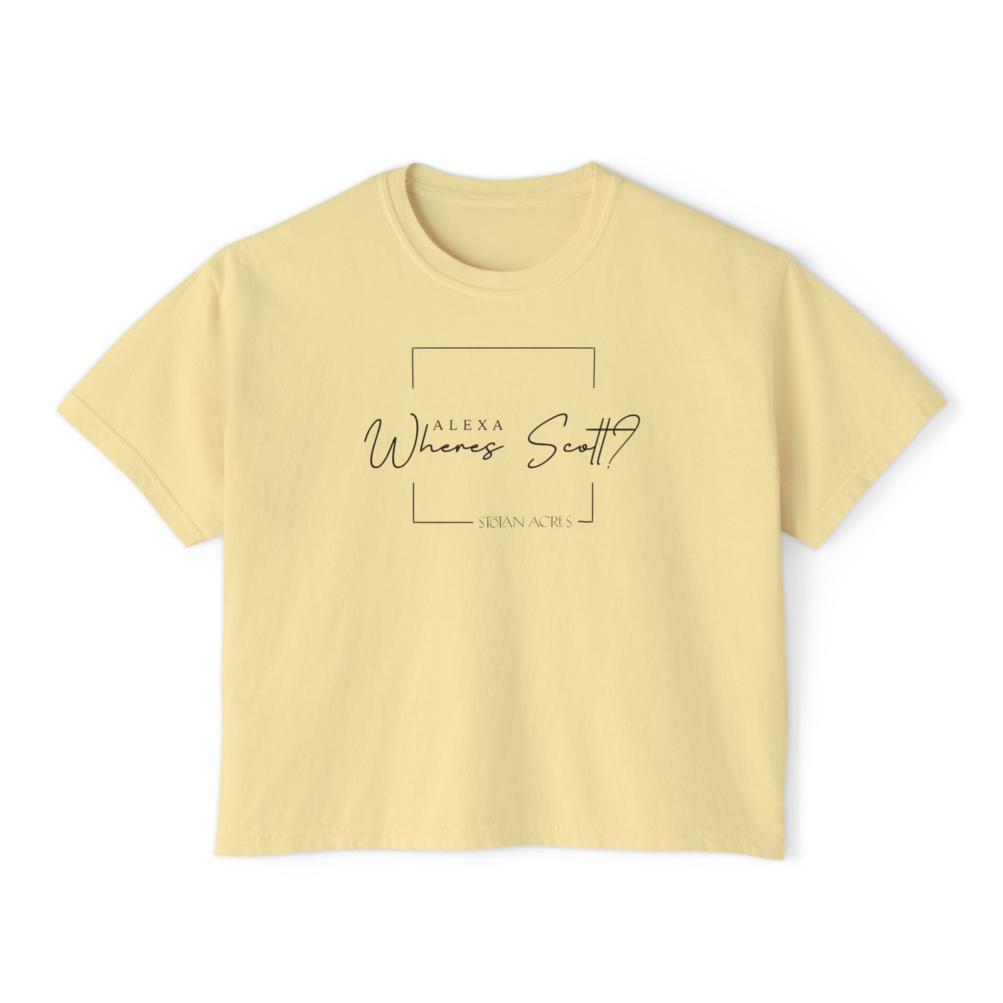 Where's Scott - Women's Boxy Crop