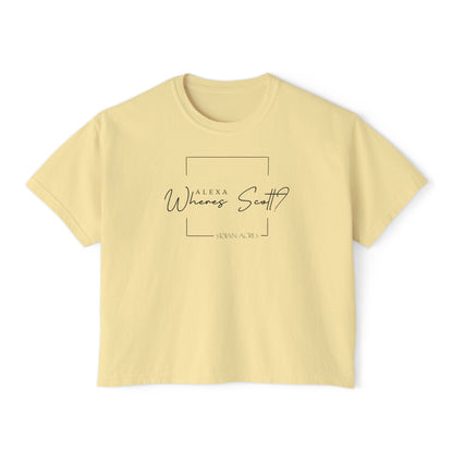 Where's Scott - Women's Boxy Crop