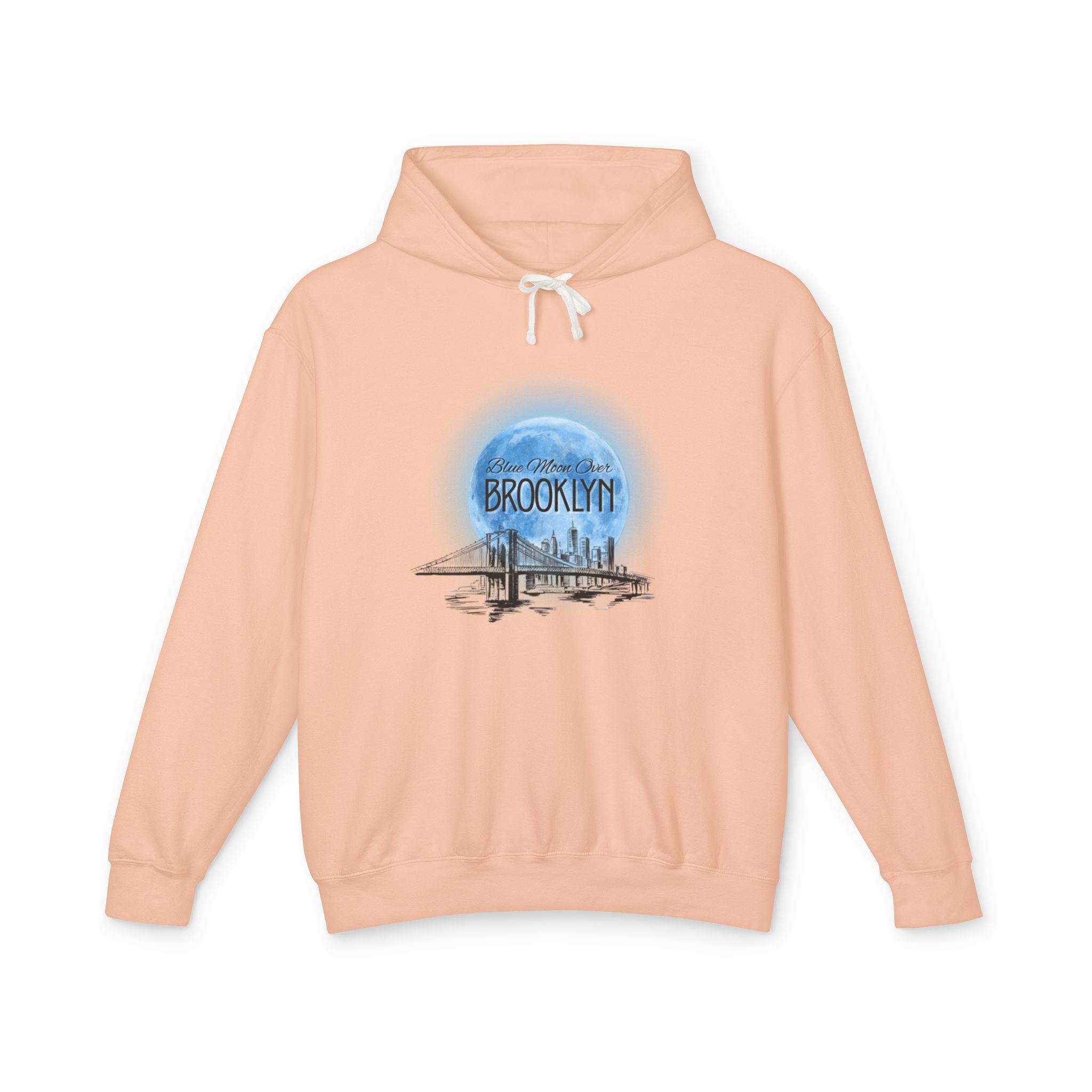 Blue Moon Over Brooklyn | Unisex Lightweight Hoodie