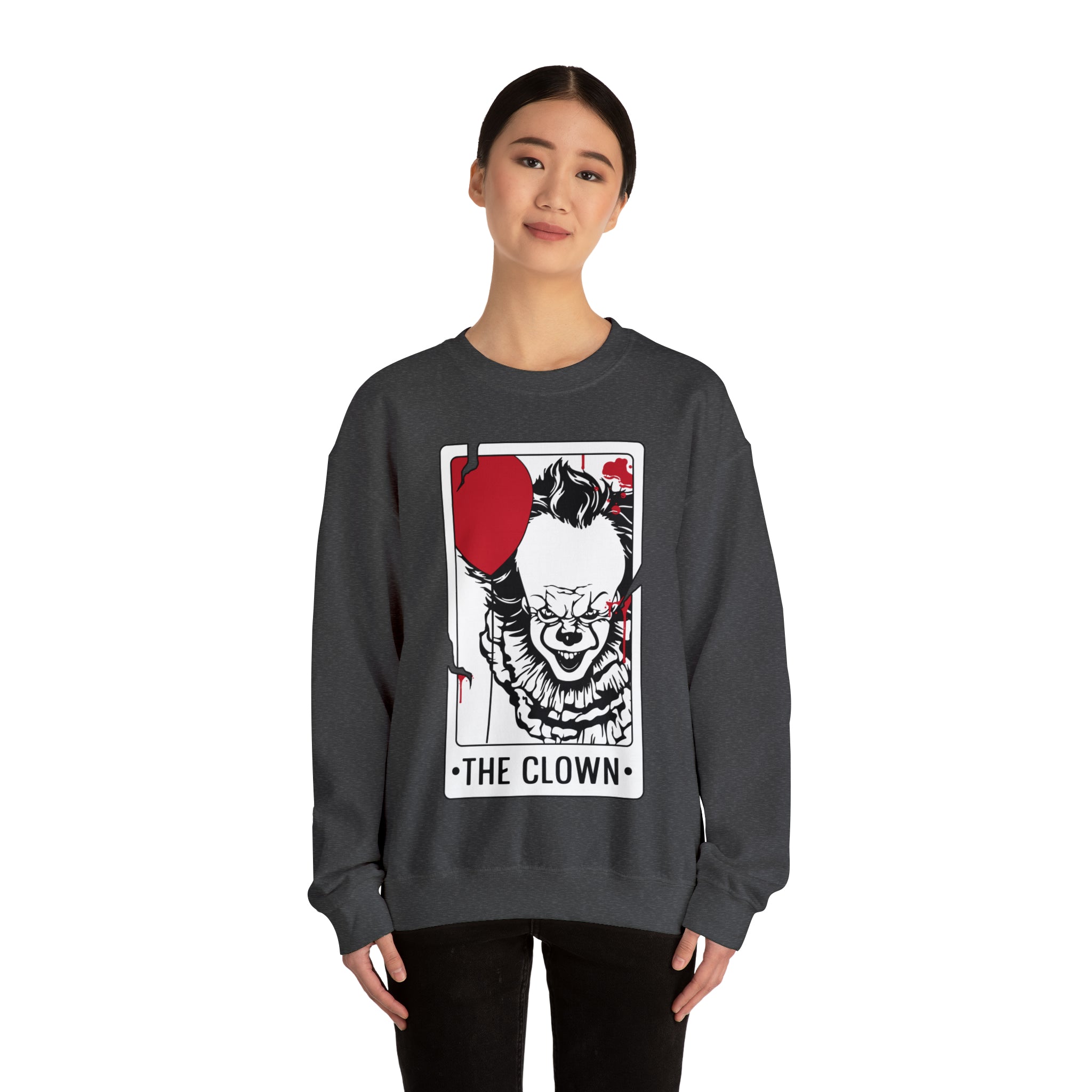 The Clown Tarot Card Crewneck Sweatshirt