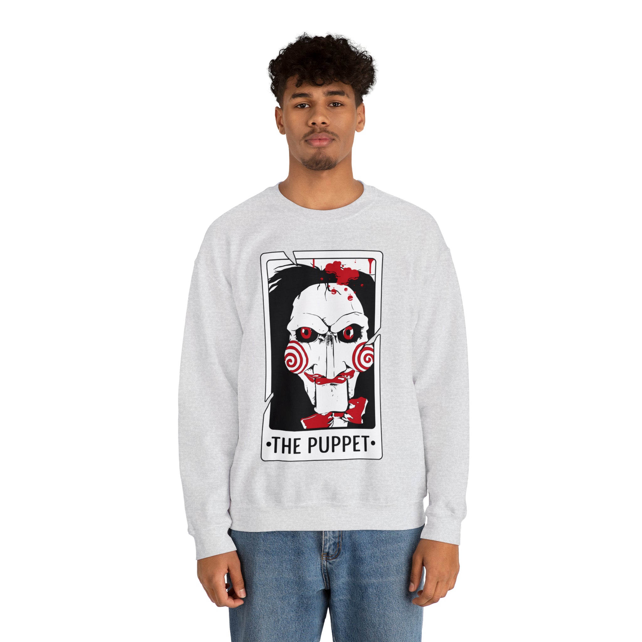 The Puppet Tarot Card Crewneck Sweatshirt