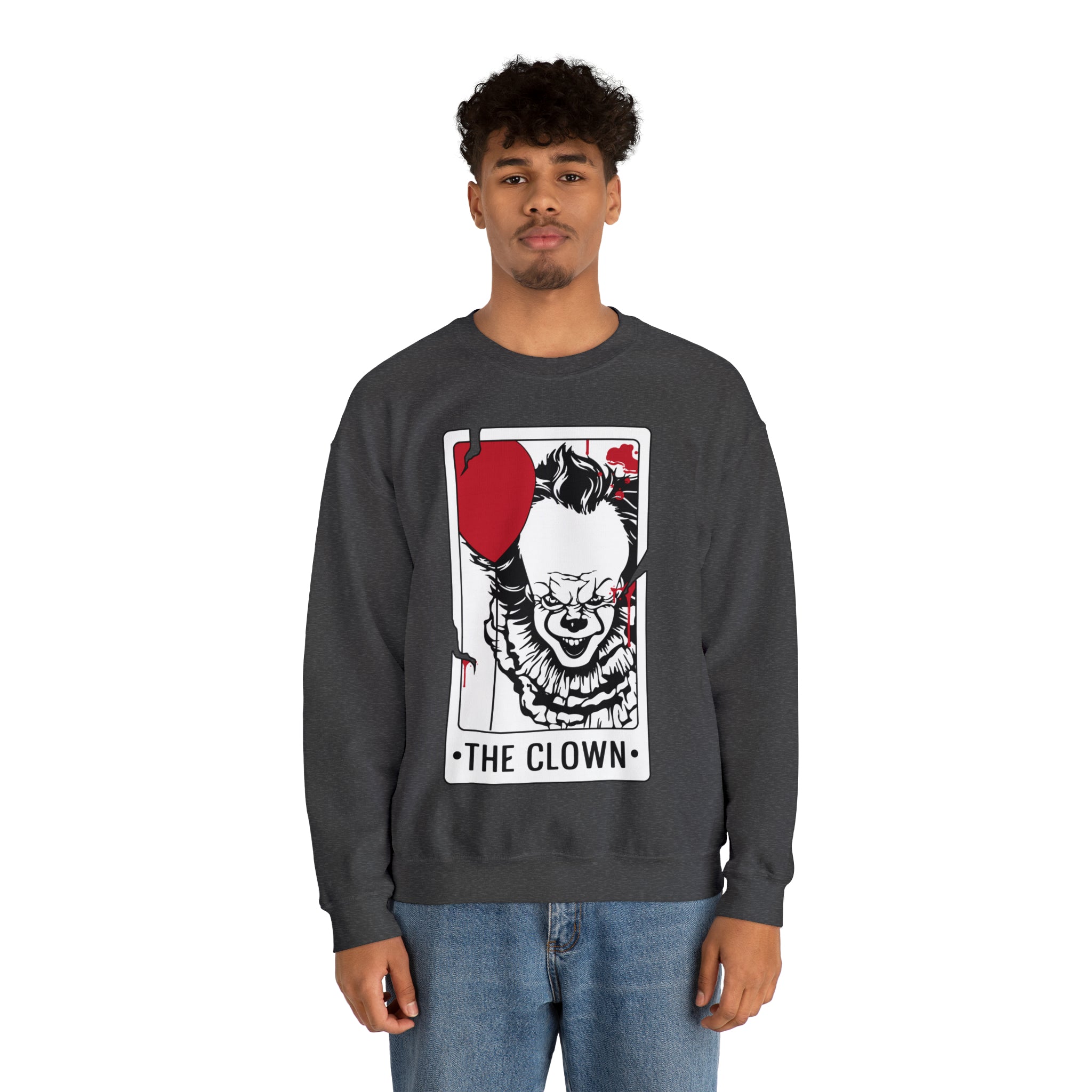 The Clown Tarot Card Crewneck Sweatshirt