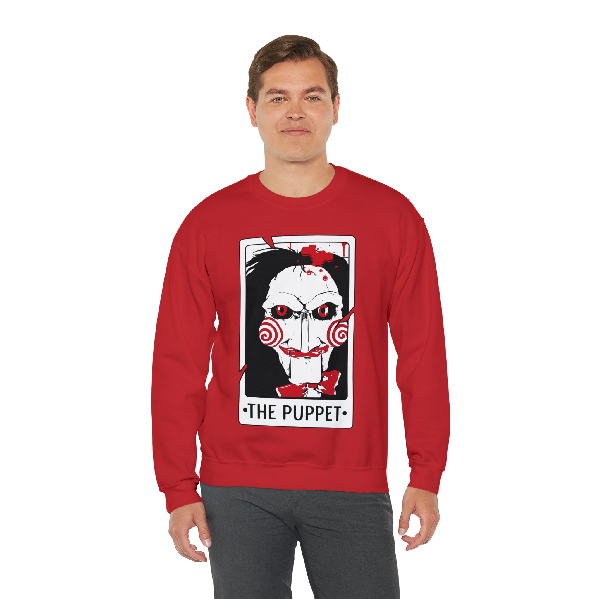 The Puppet Tarot Card Crewneck Sweatshirt