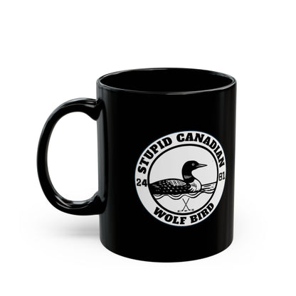 Wolf Bird Graphic Mug | Dry Humor 11oz Coffee Mug