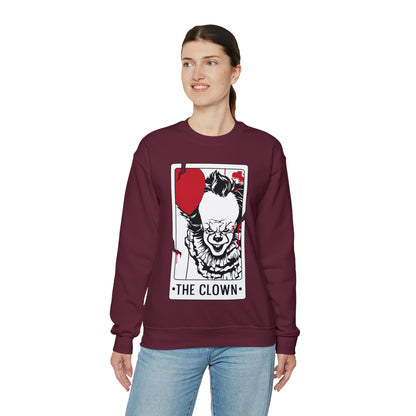 The Clown Tarot Card Crewneck Sweatshirt