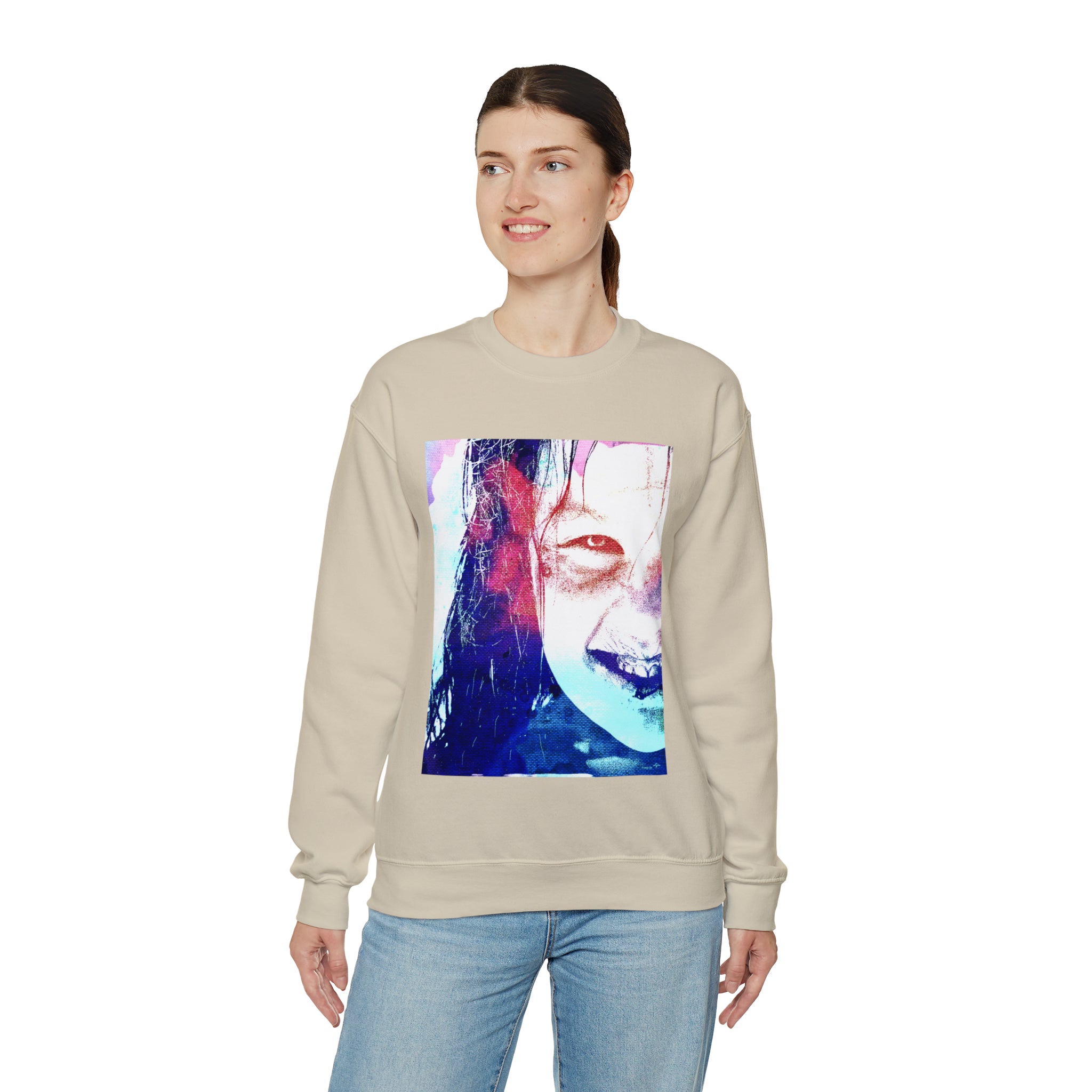 Exorcist Crewneck Sweatshirt (Pink and Navy Variant)