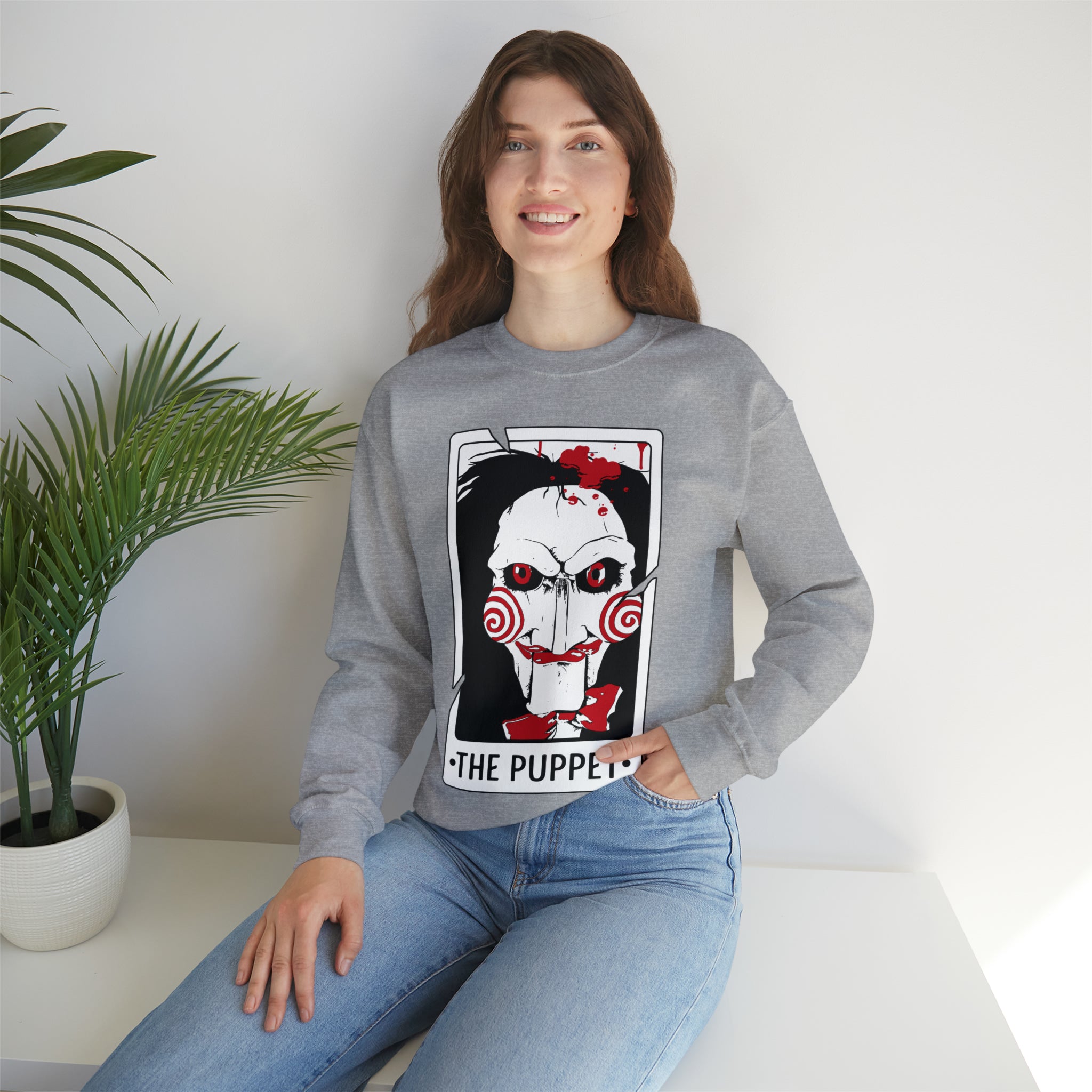 The Puppet Tarot Card Crewneck Sweatshirt
