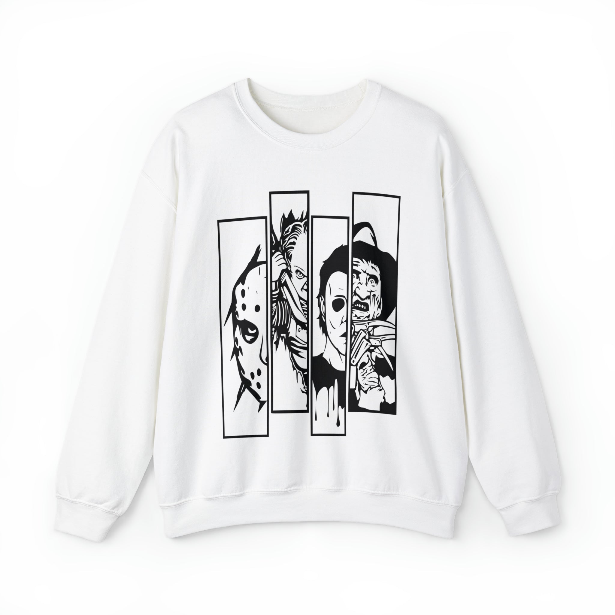 Horror Movie Friends Crewneck Sweatshirt
