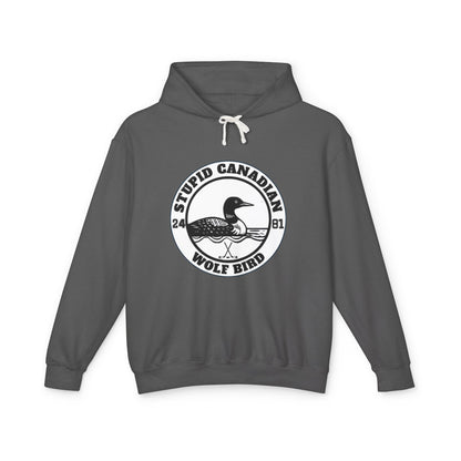 Wolf Bird Graphic Hoodie | Vintage Humor Pullover
