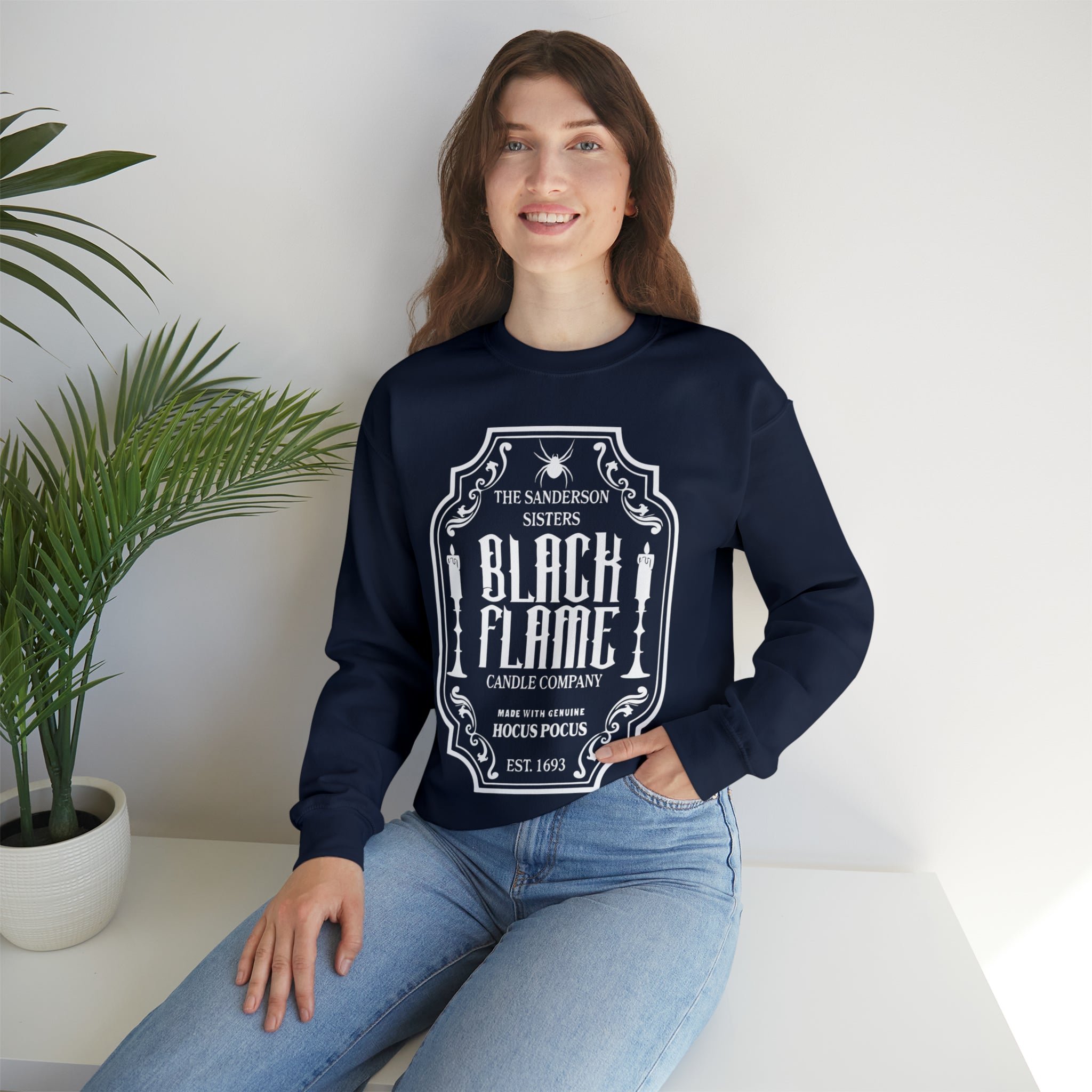 Sanderson Sisters Black Flame Candle Co Crewneck Sweatshirt