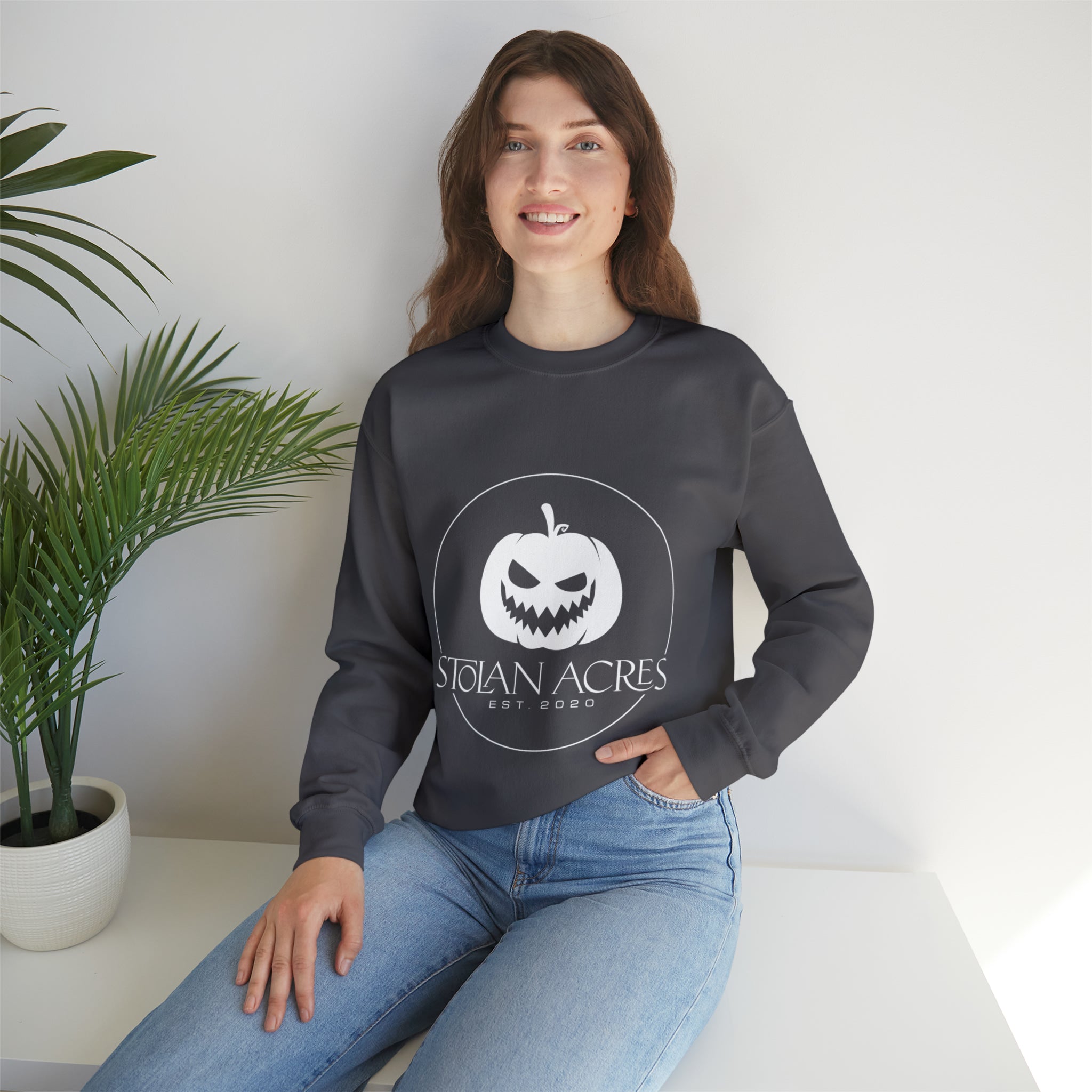 Stolan Acres Jack-O-Lantern Crewneck Sweatshirt