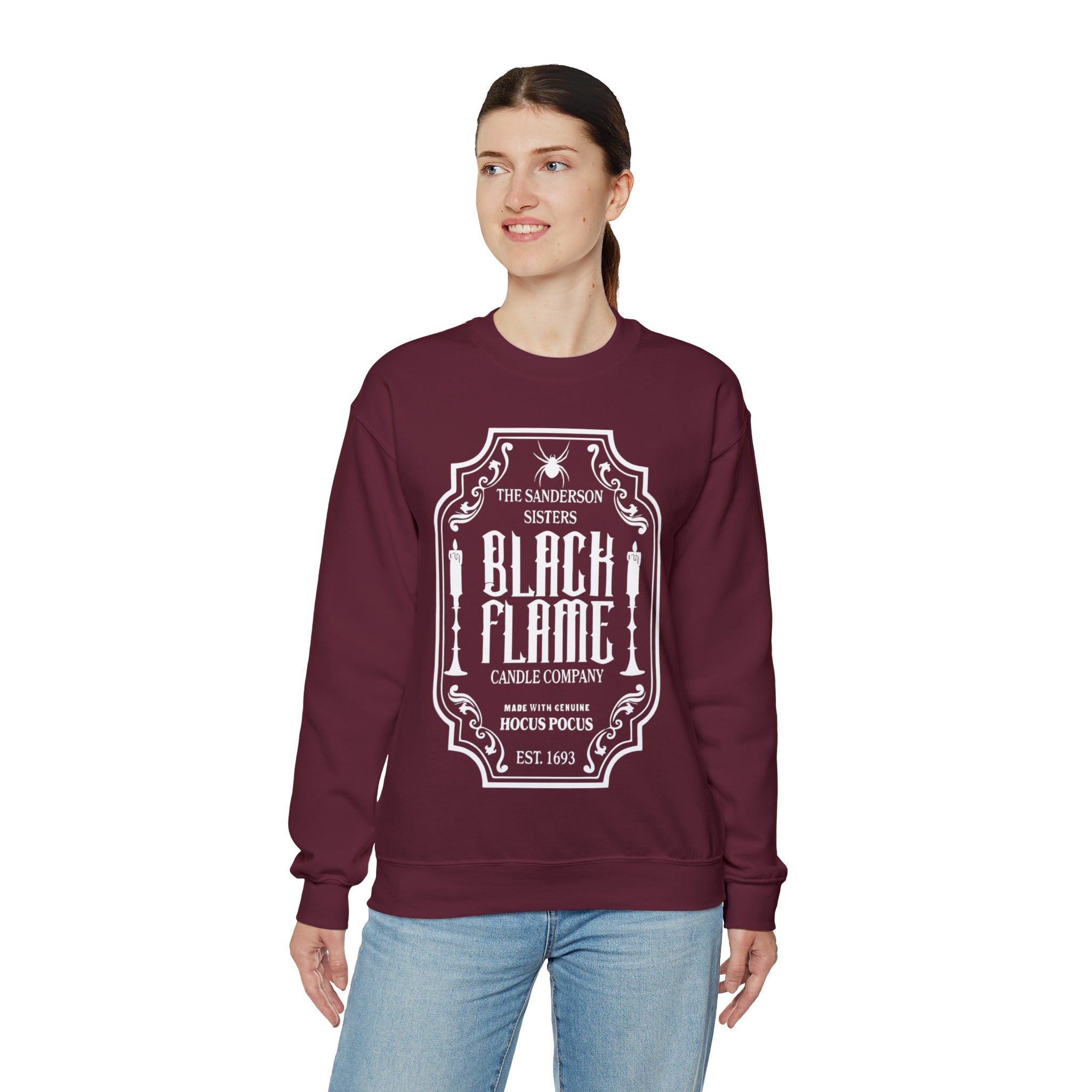 Sanderson Sisters Black Flame Candle Co Crewneck Sweatshirt