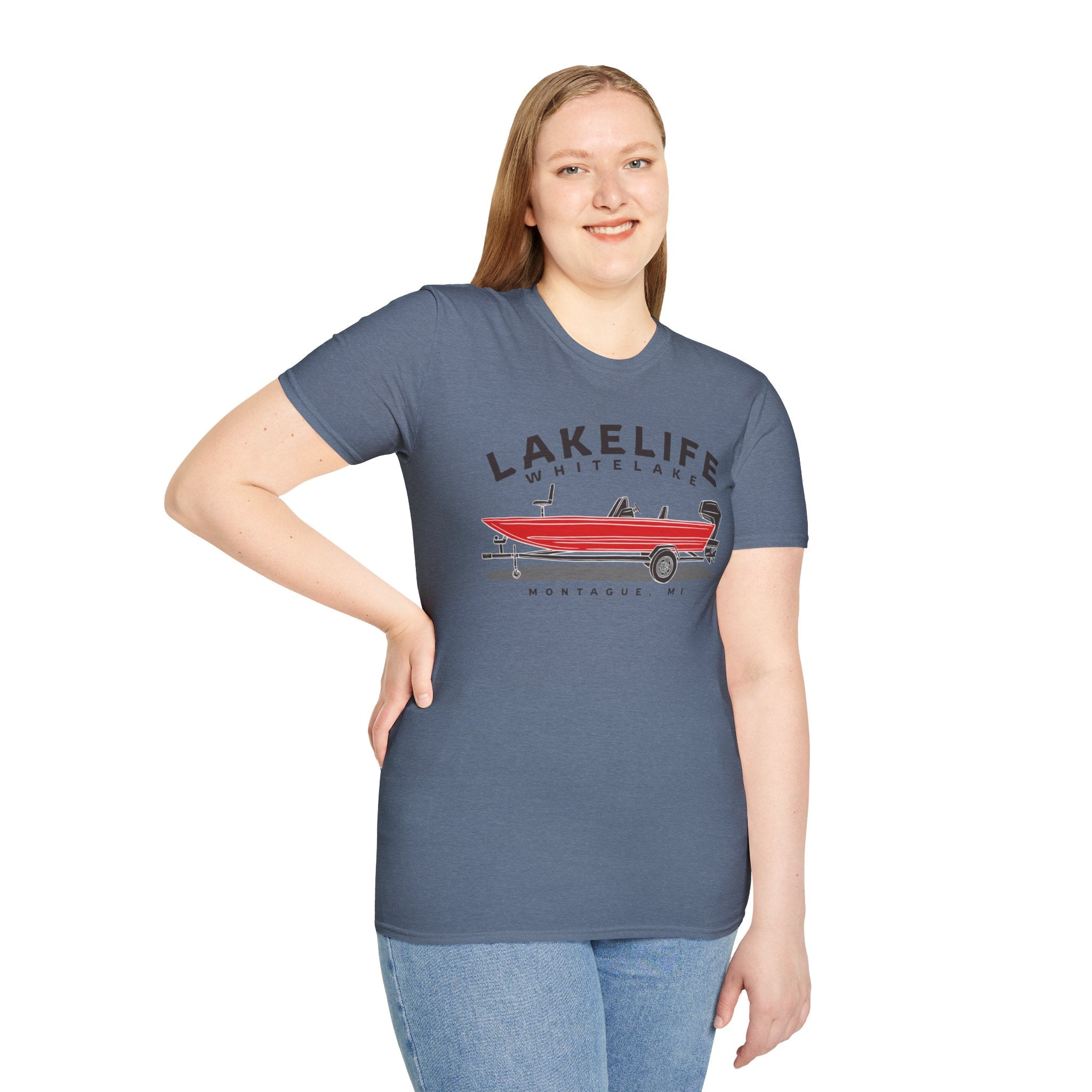 White Lake Fishing | Unisex Softstyle T-Shirt