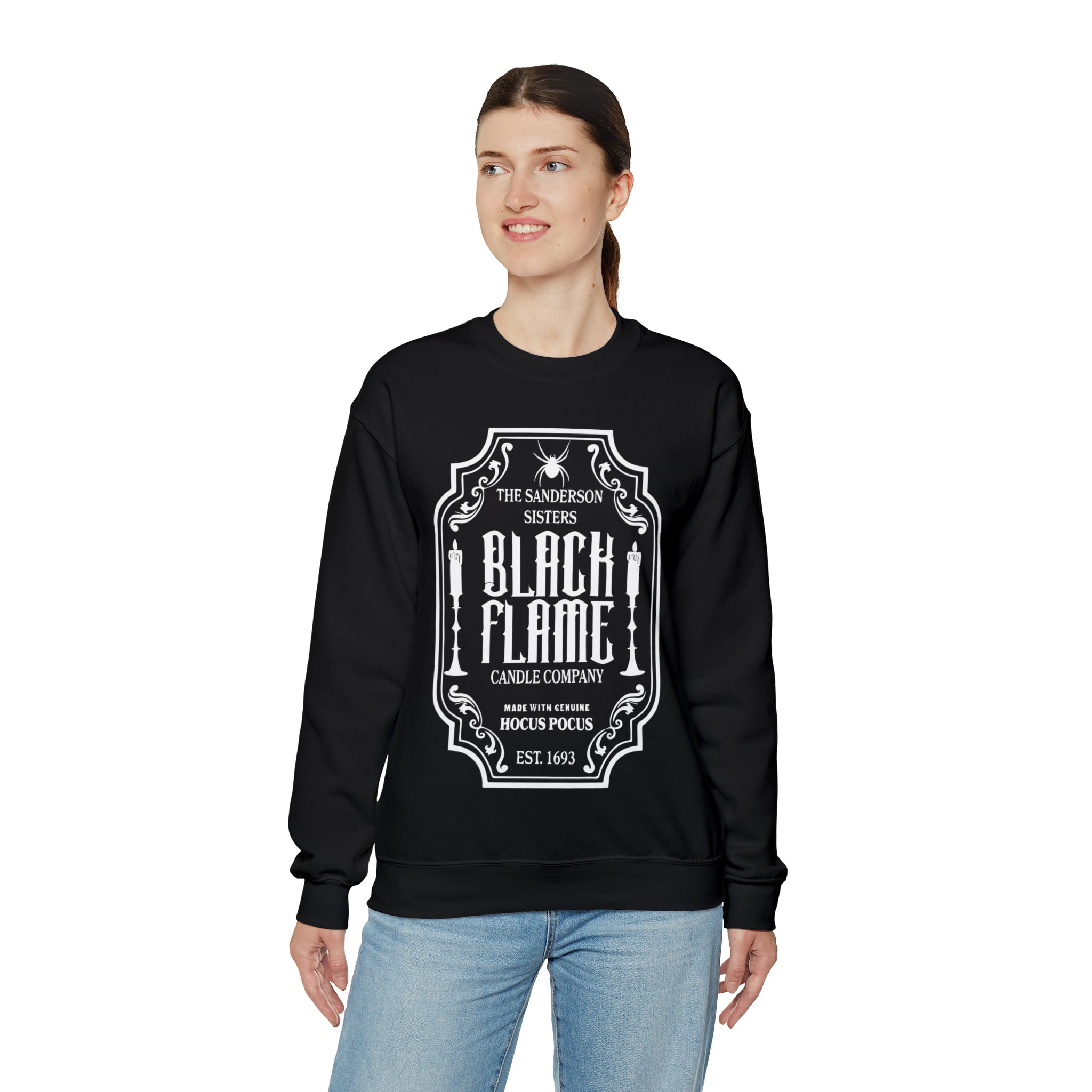 Sanderson Sisters Black Flame Candle Co Crewneck Sweatshirt