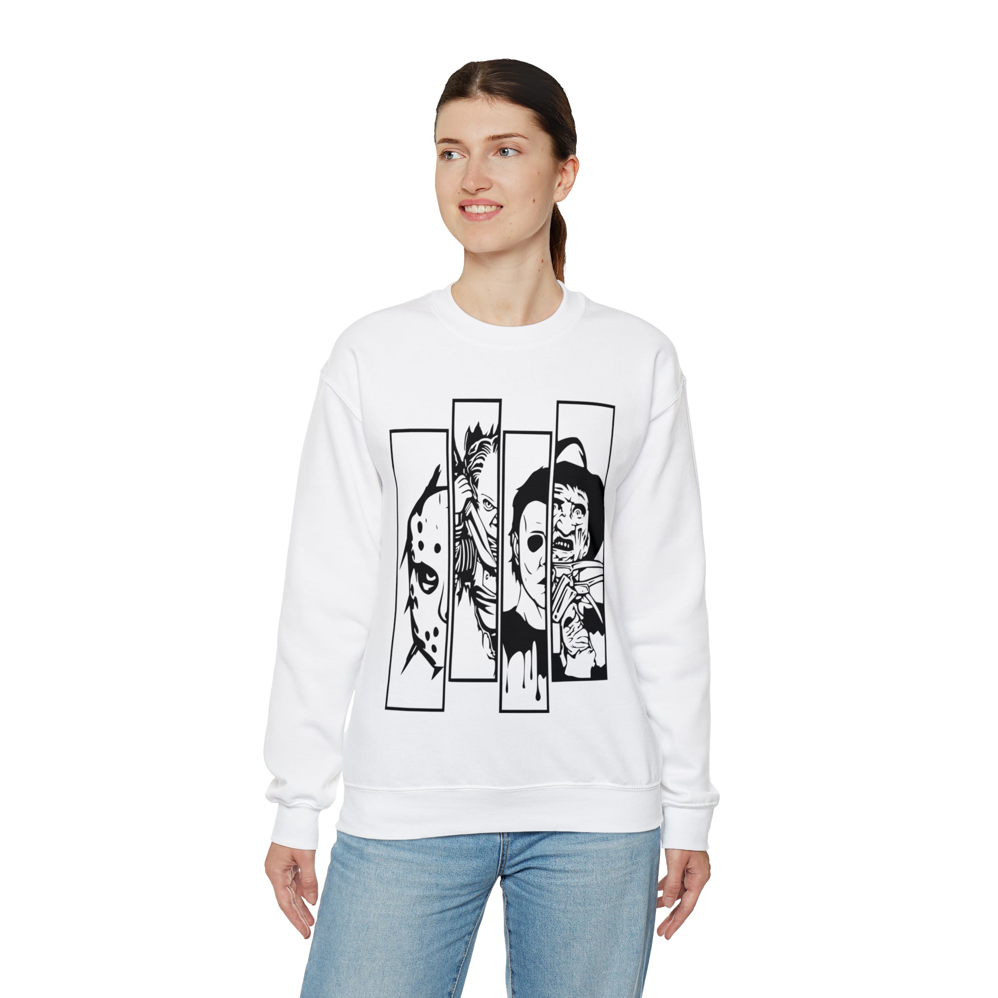 Horror Movie Friends Crewneck Sweatshirt