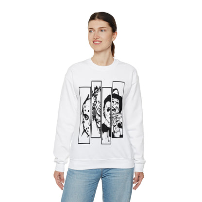 Horror Movie Friends Crewneck Sweatshirt