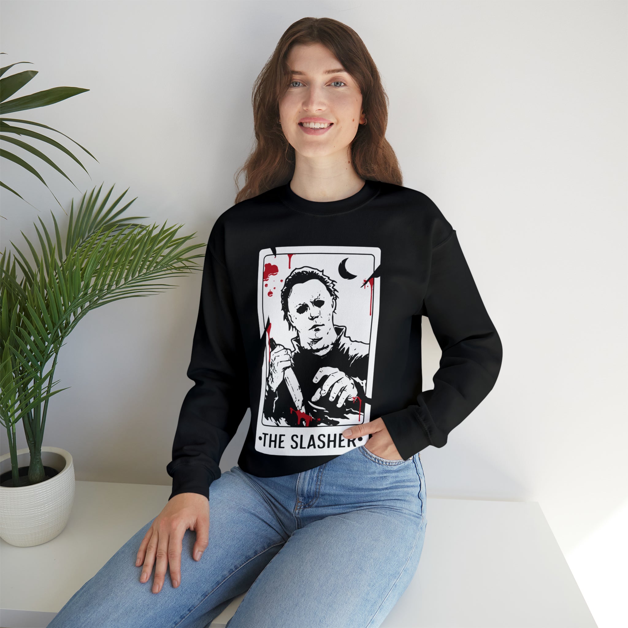 The Slasher Tarot Card Crewneck Sweatshirt