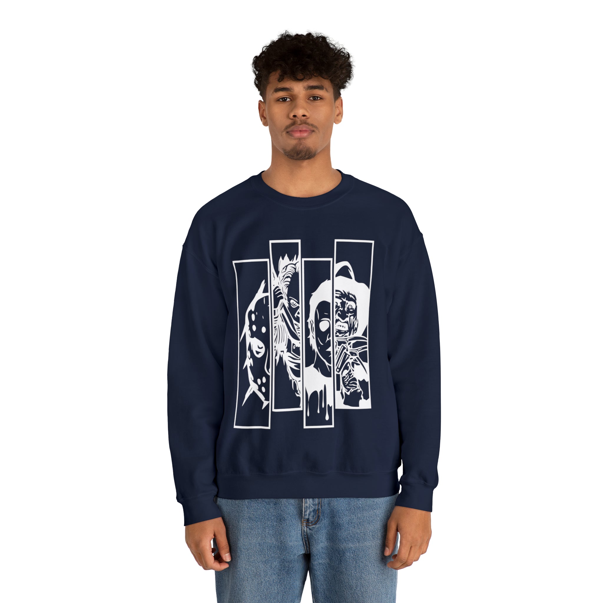 Horror Movie Friends Crewneck Sweatshirt