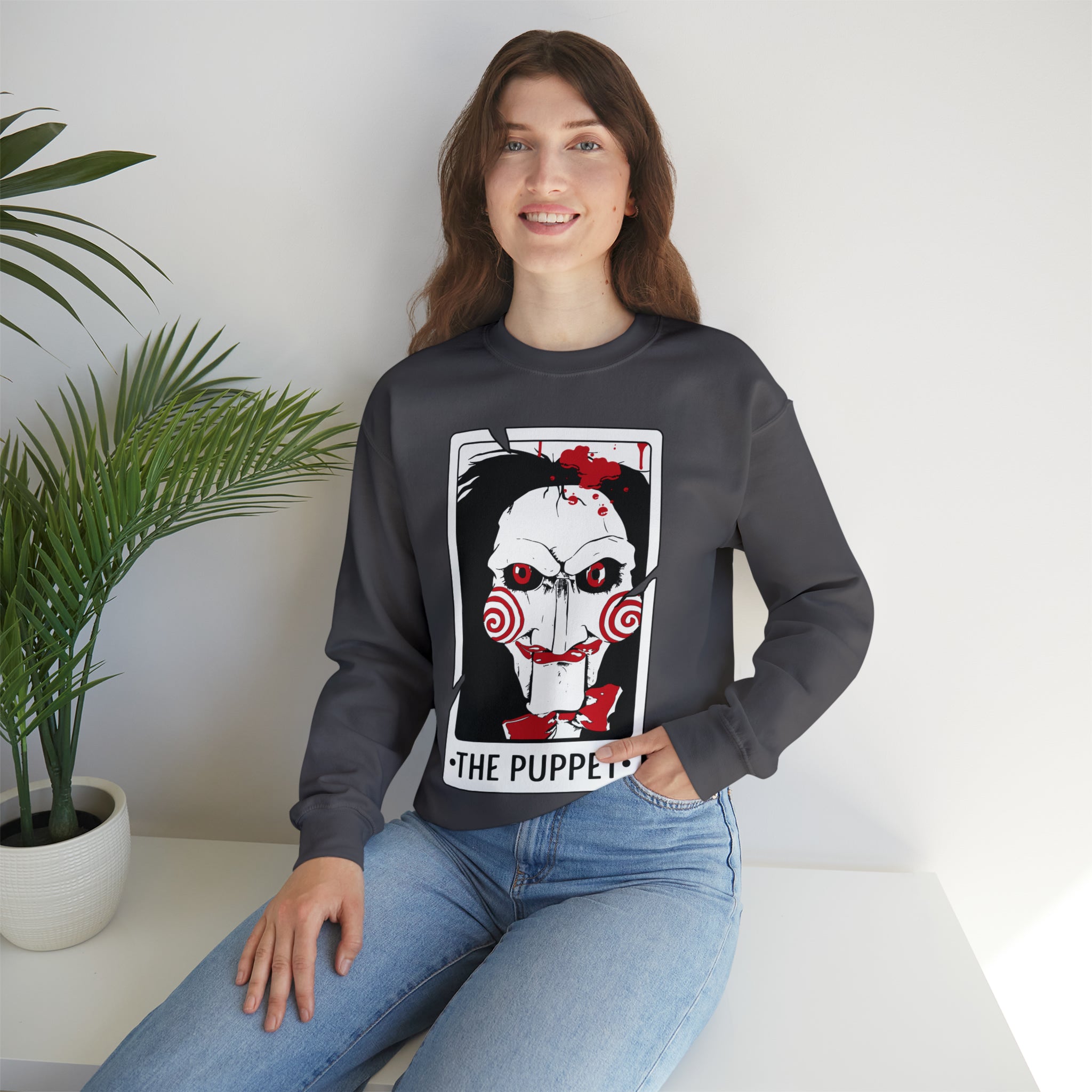 The Puppet Tarot Card Crewneck Sweatshirt