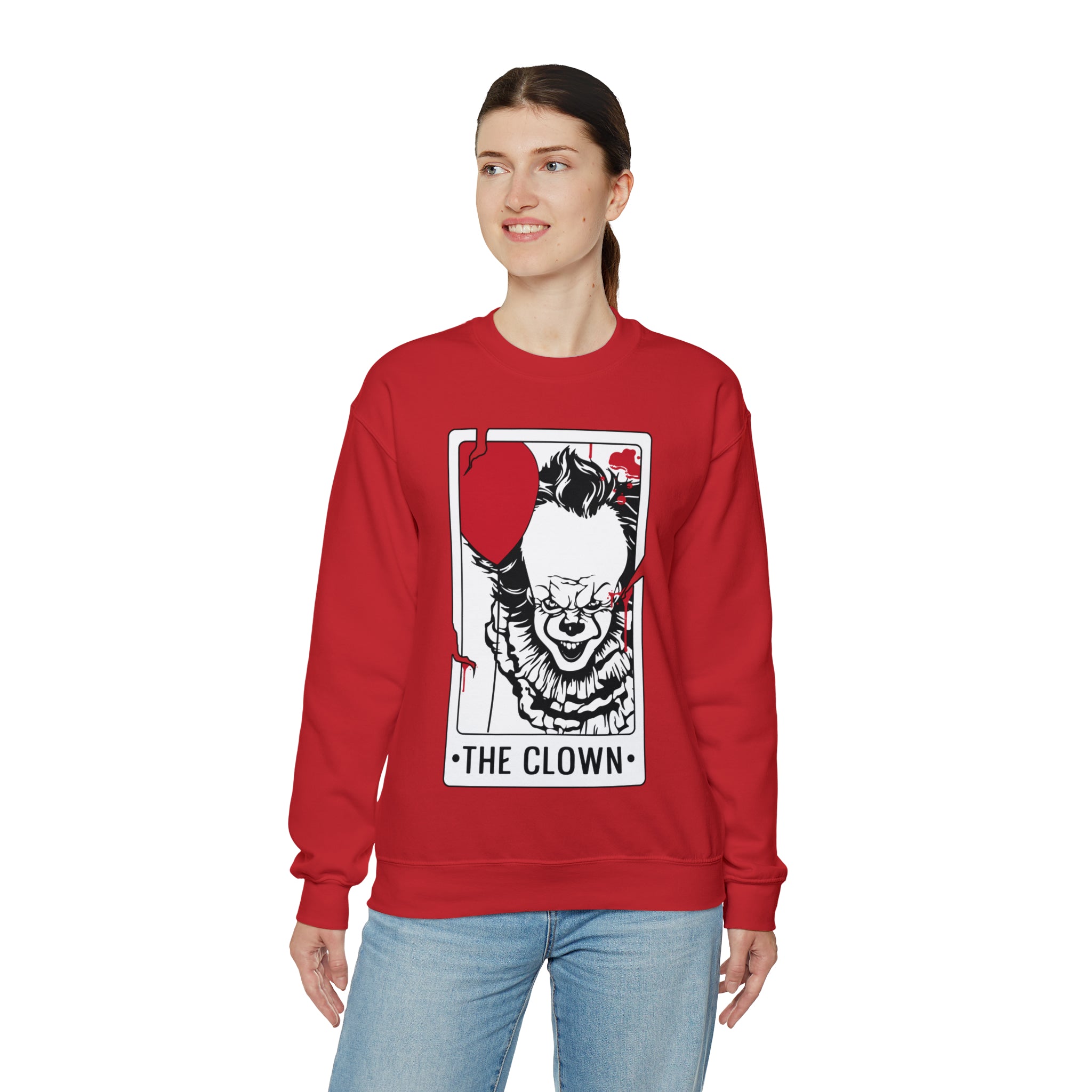 The Clown Tarot Card Crewneck Sweatshirt