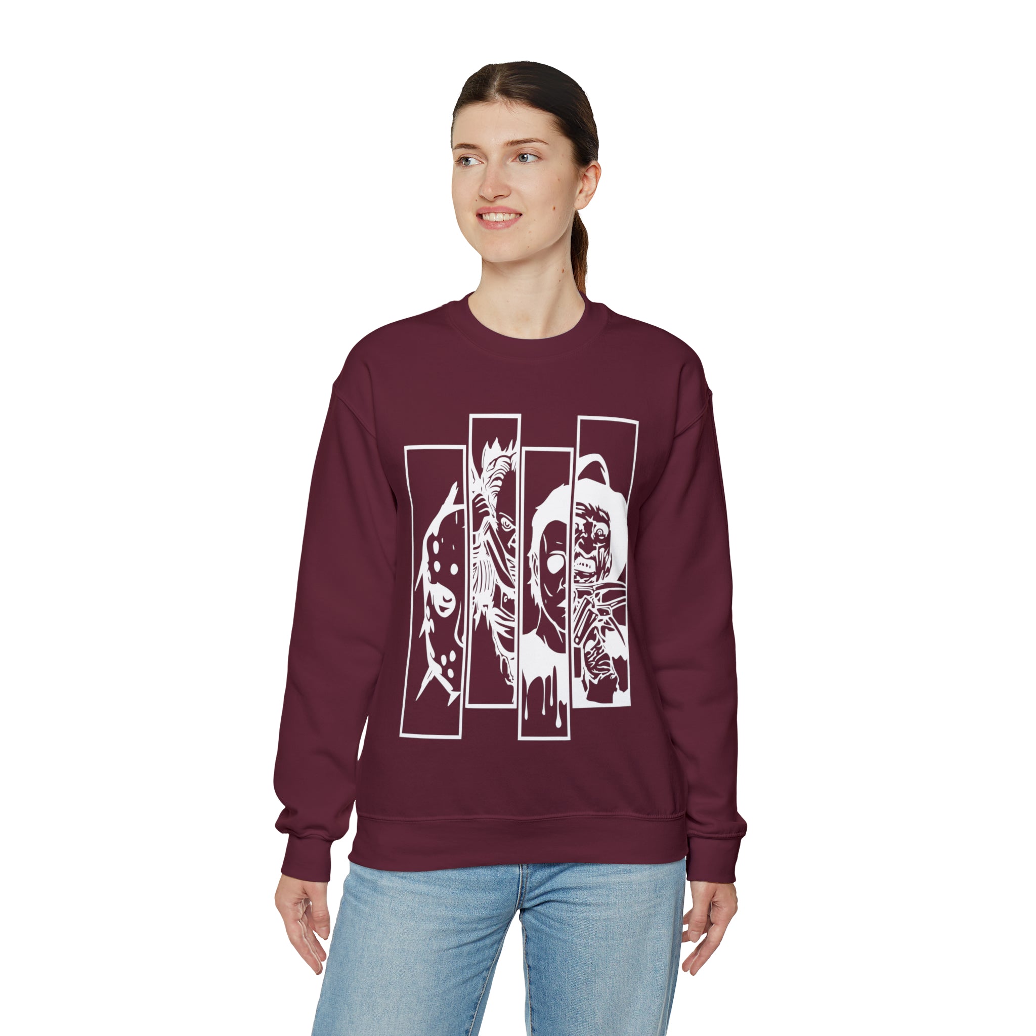 Horror Movie Friends Crewneck Sweatshirt