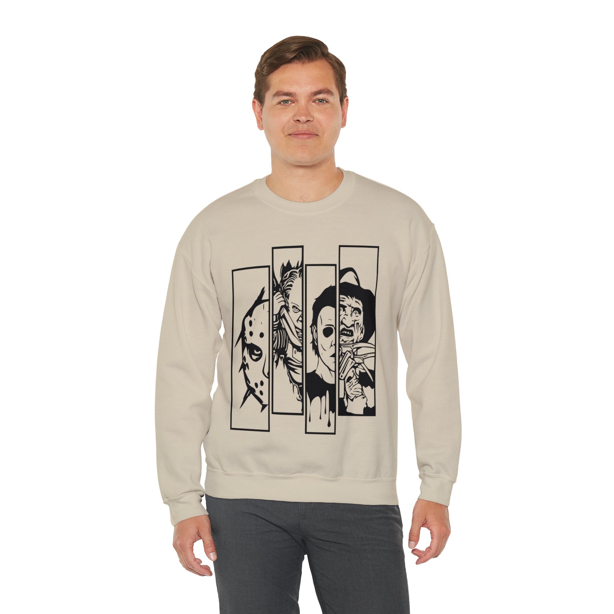 Horror Movie Friends Crewneck Sweatshirt