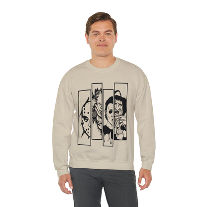 Horror Movie Friends Crewneck Sweatshirt