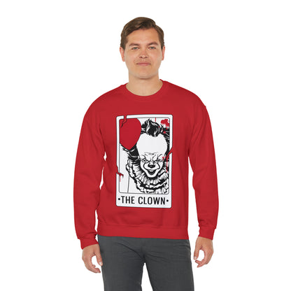 The Clown Tarot Card Crewneck Sweatshirt