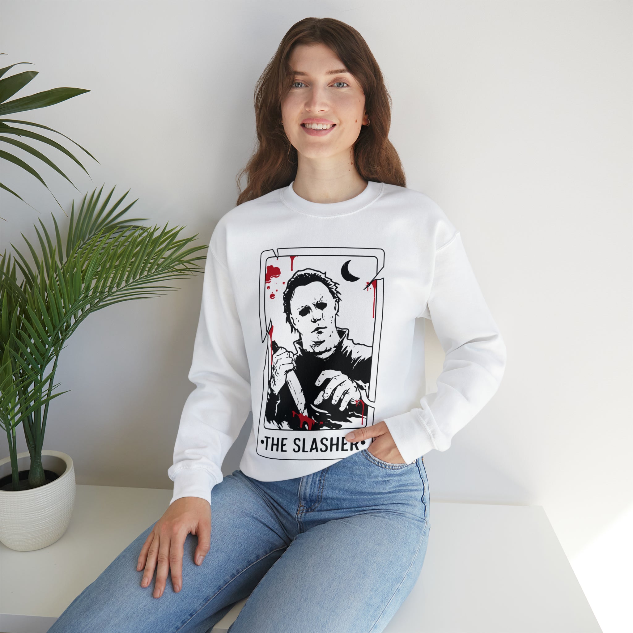 The Slasher Tarot Card Crewneck Sweatshirt
