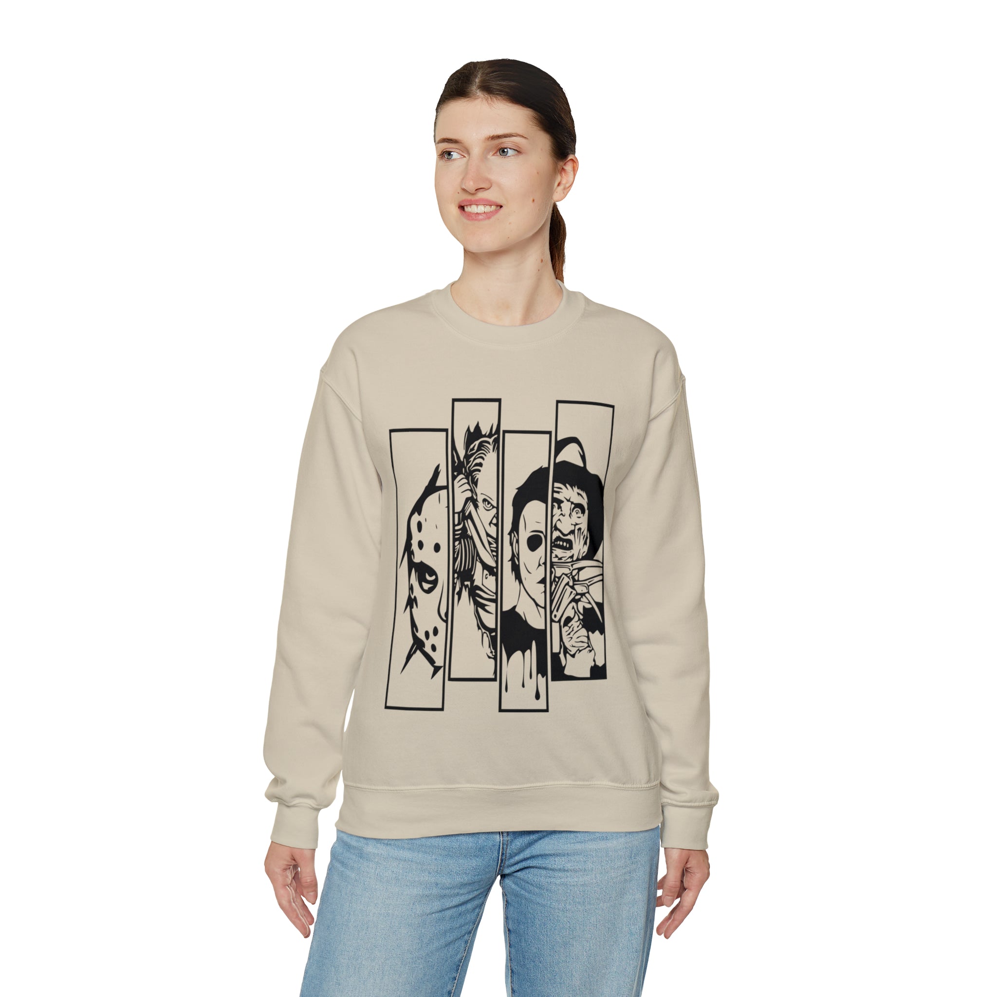 Horror Movie Friends Crewneck Sweatshirt