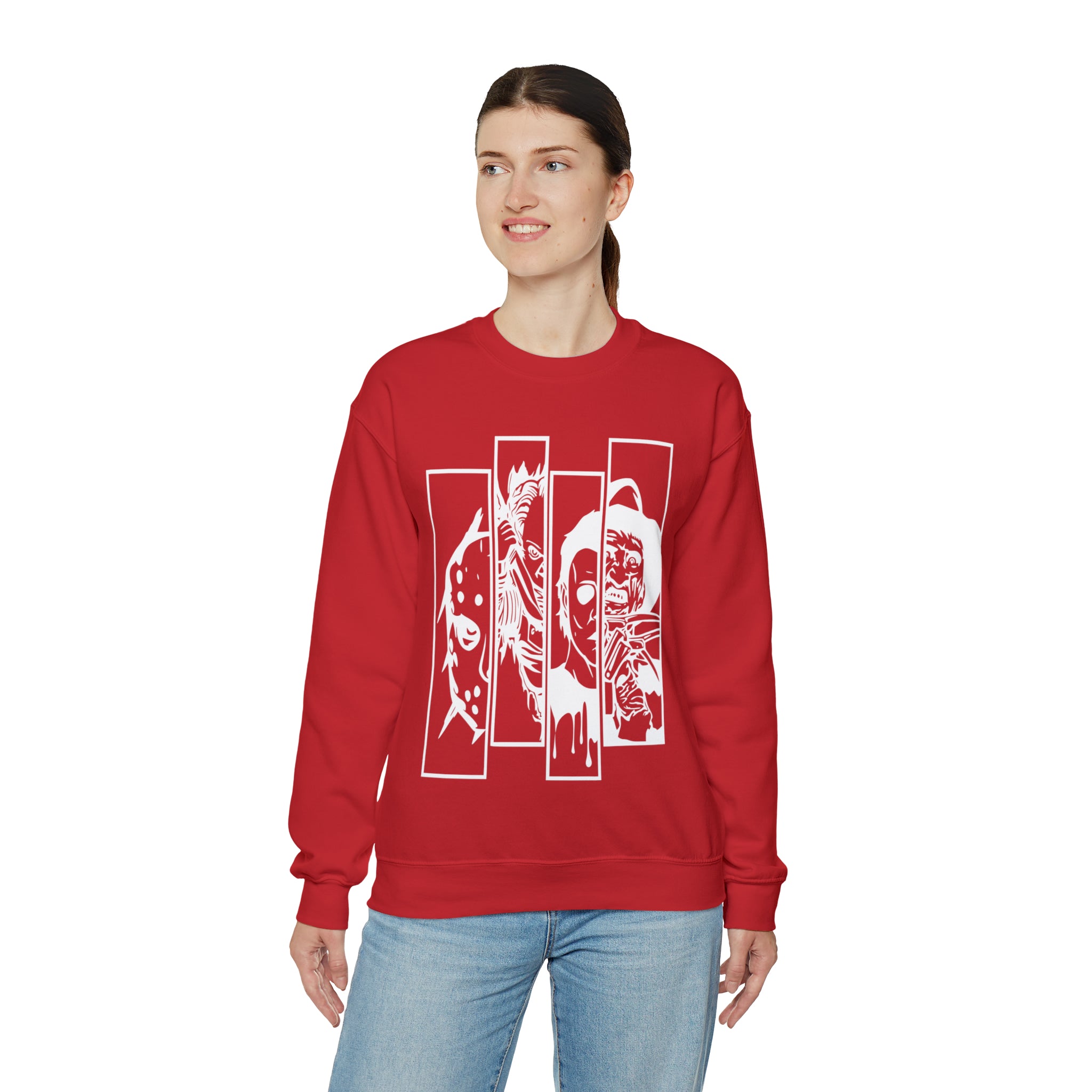 Horror Movie Friends Crewneck Sweatshirt
