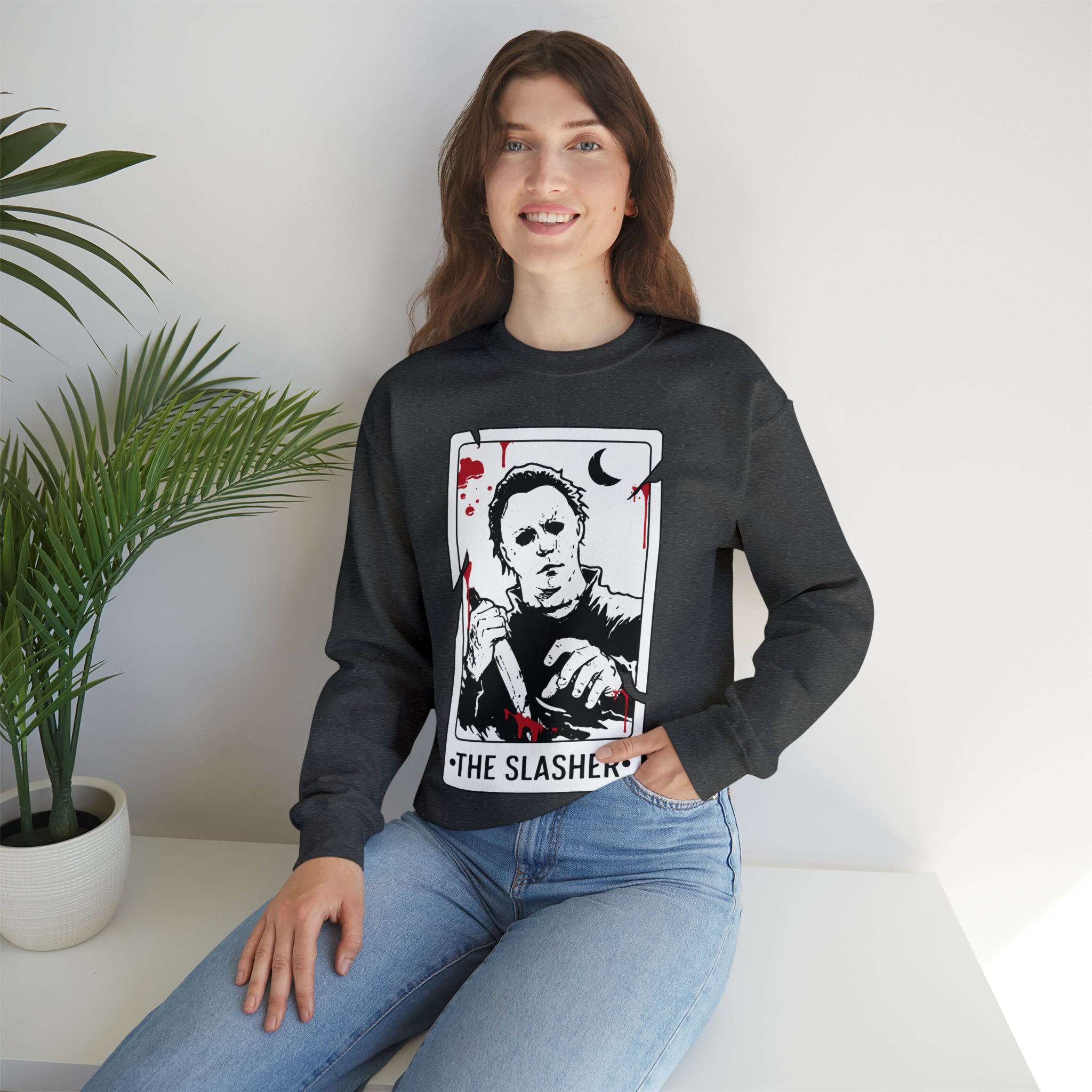The Slasher Tarot Card Crewneck Sweatshirt