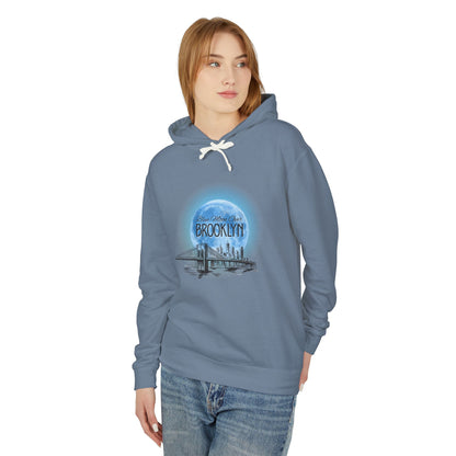 Blue Moon Over Brooklyn | Unisex Lightweight Hoodie