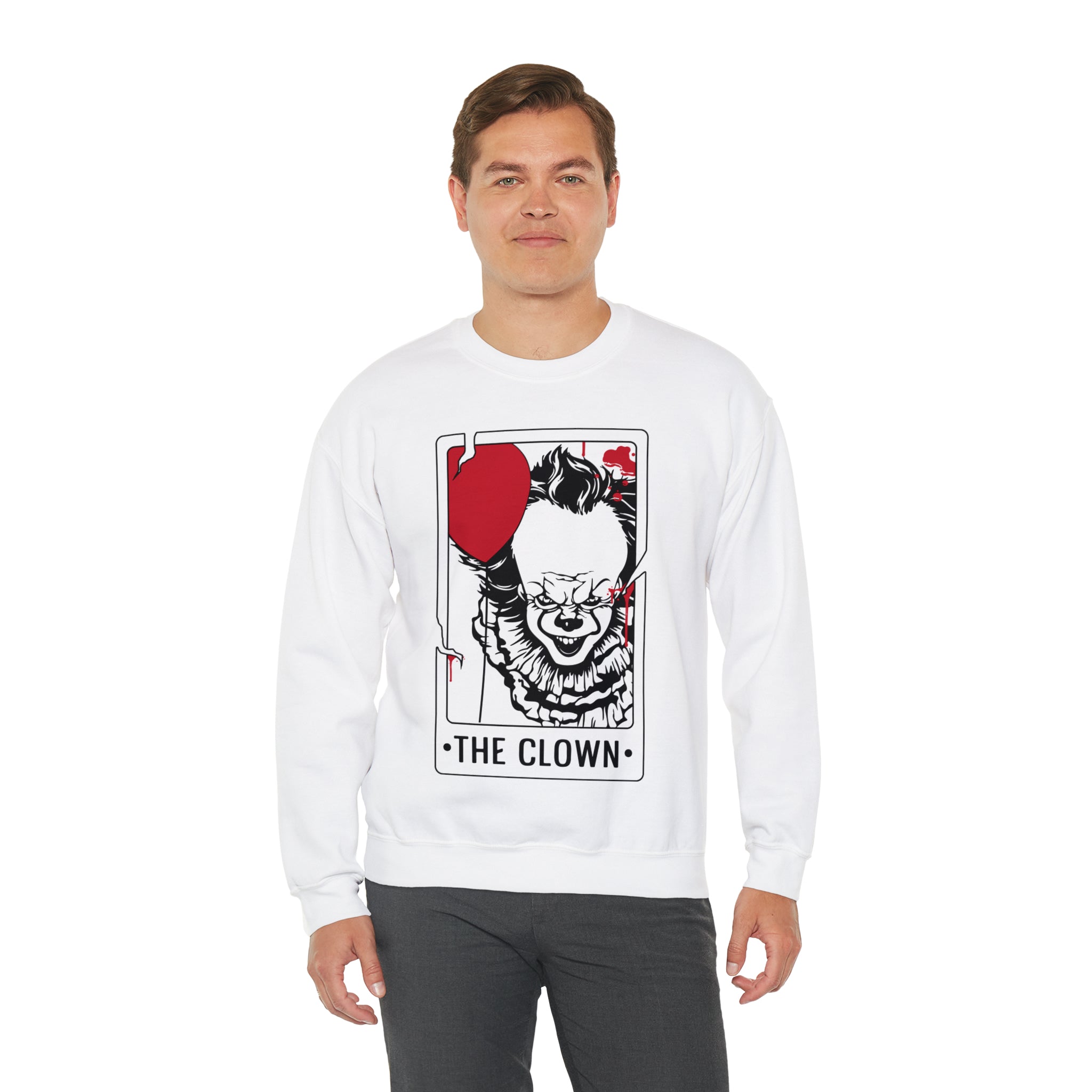 The Clown Tarot Card Crewneck Sweatshirt