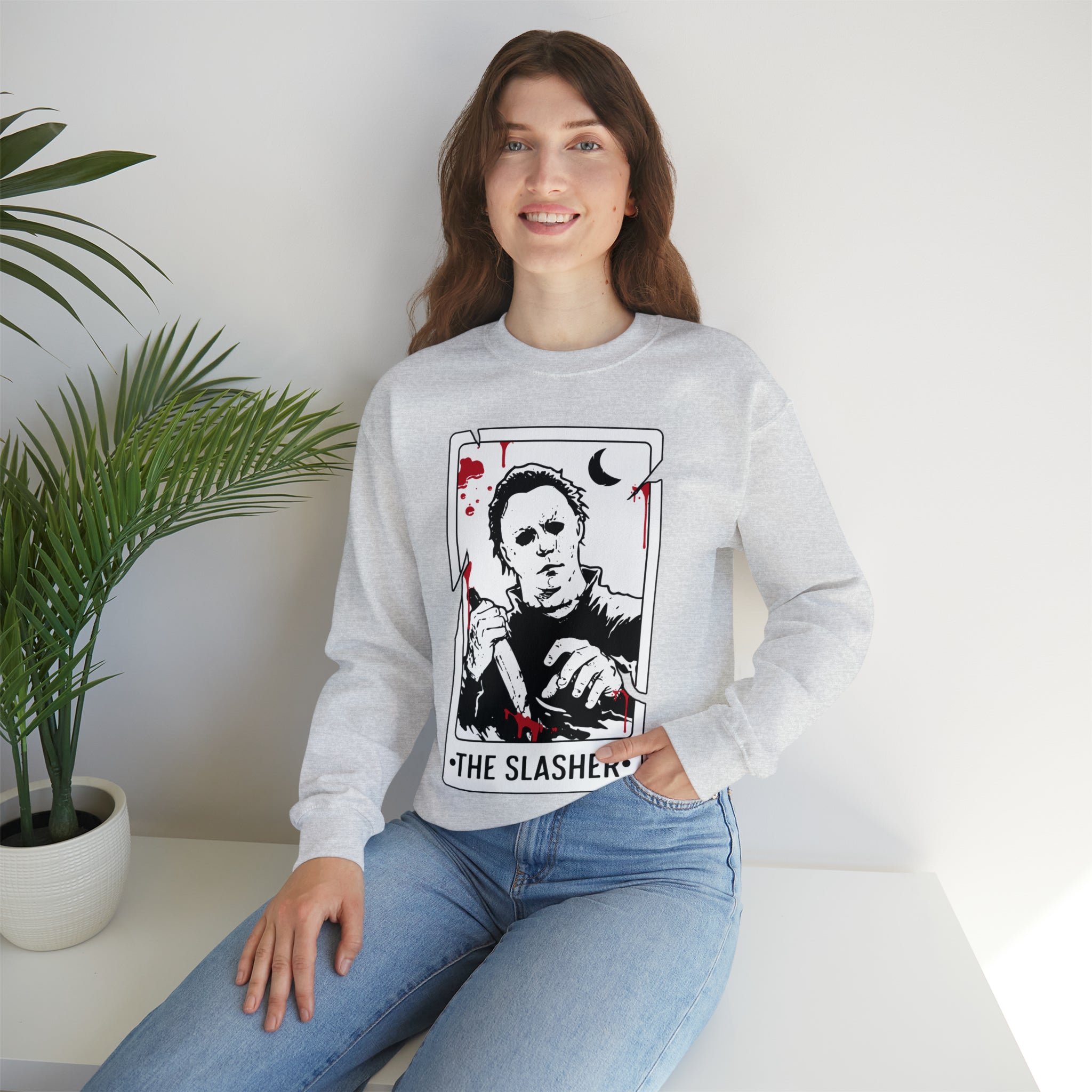 The Slasher Tarot Card Crewneck Sweatshirt