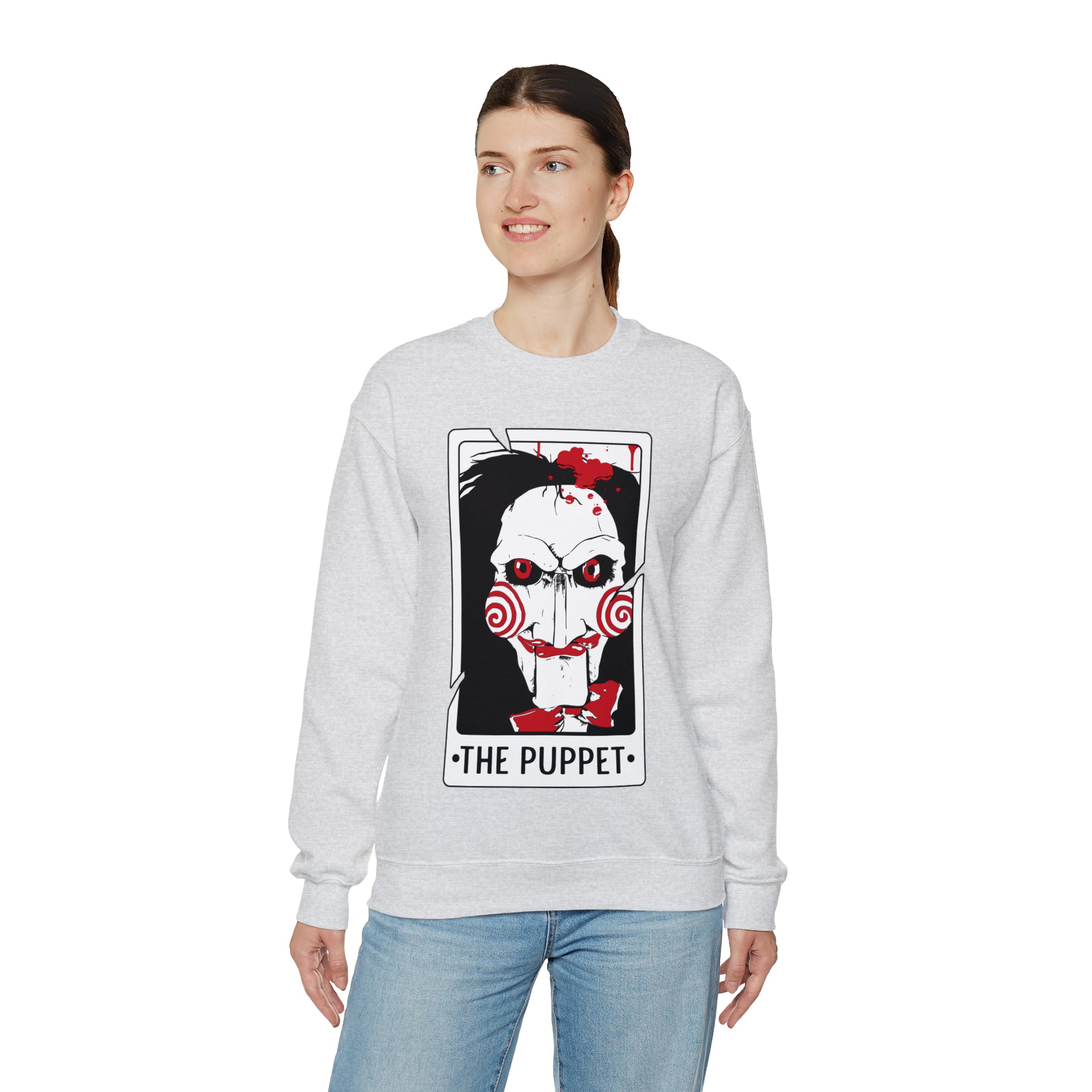 The Puppet Tarot Card Crewneck Sweatshirt