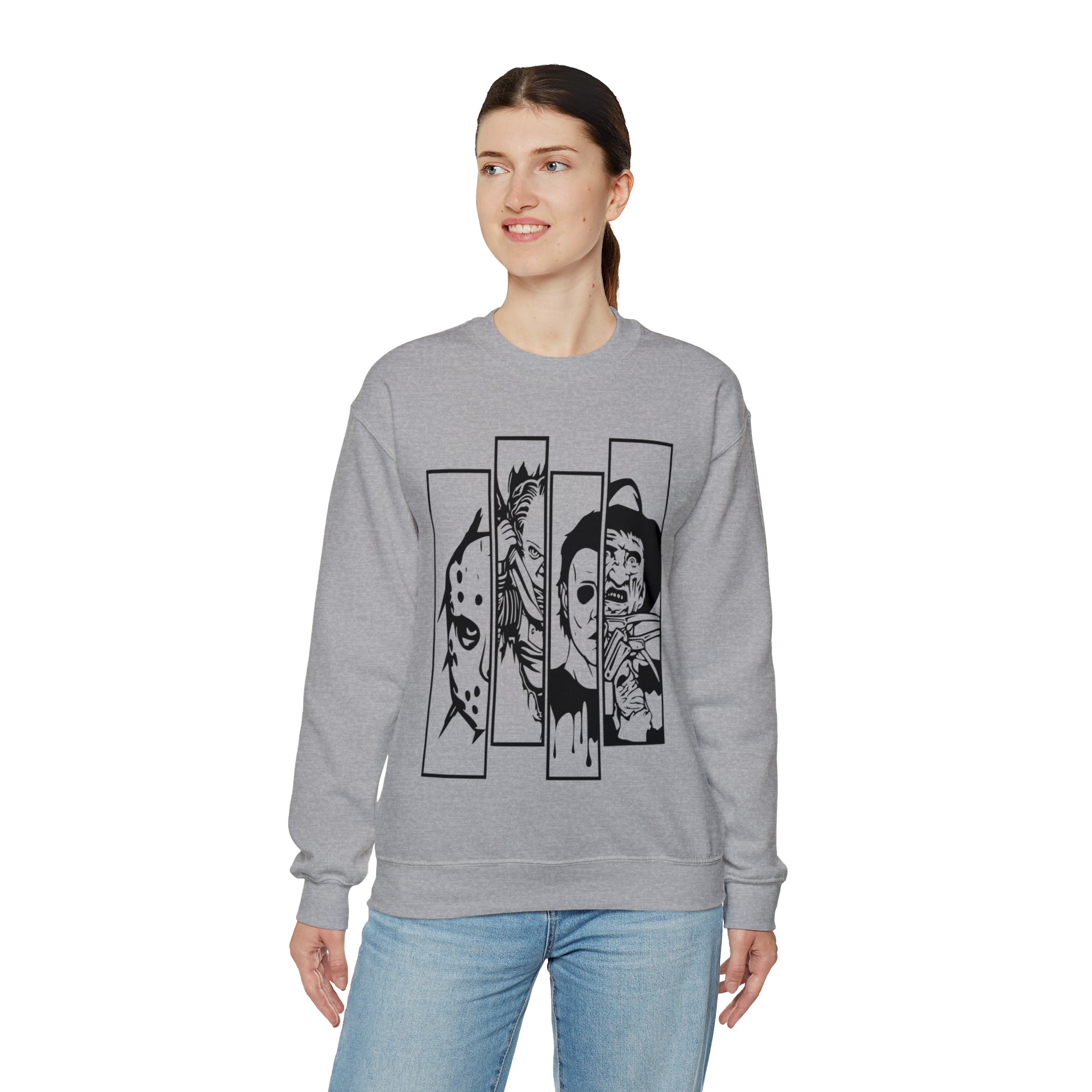 Horror Movie Friends Crewneck Sweatshirt