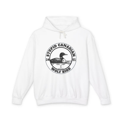 Wolf Bird Graphic Hoodie | Vintage Humor Pullover