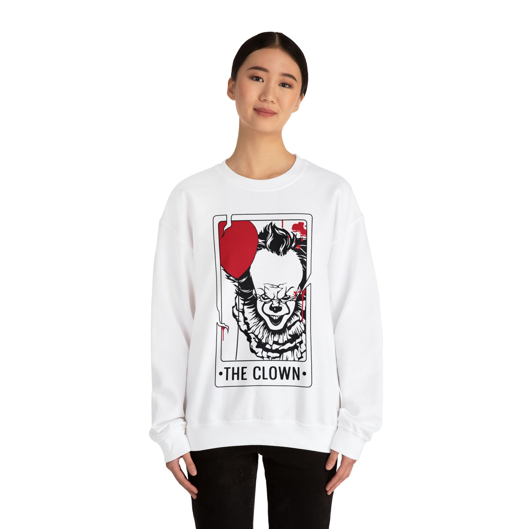 The Clown Tarot Card Crewneck Sweatshirt