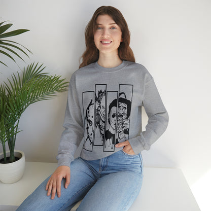 Horror Movie Friends Crewneck Sweatshirt