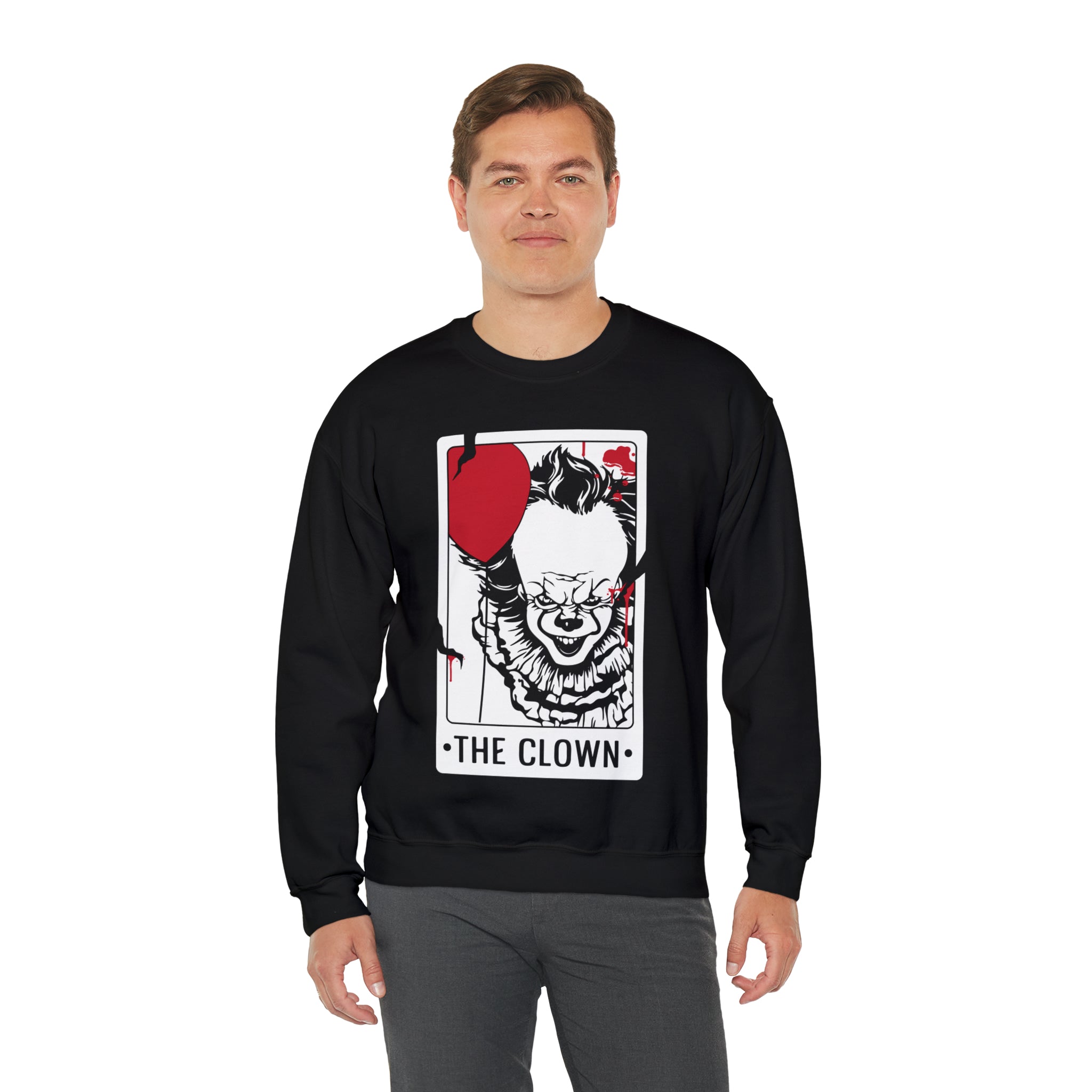 The Clown Tarot Card Crewneck Sweatshirt