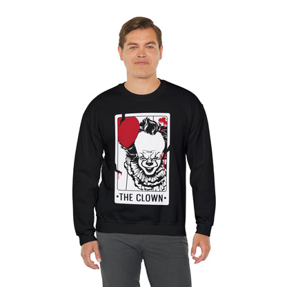 The Clown Tarot Card Crewneck Sweatshirt