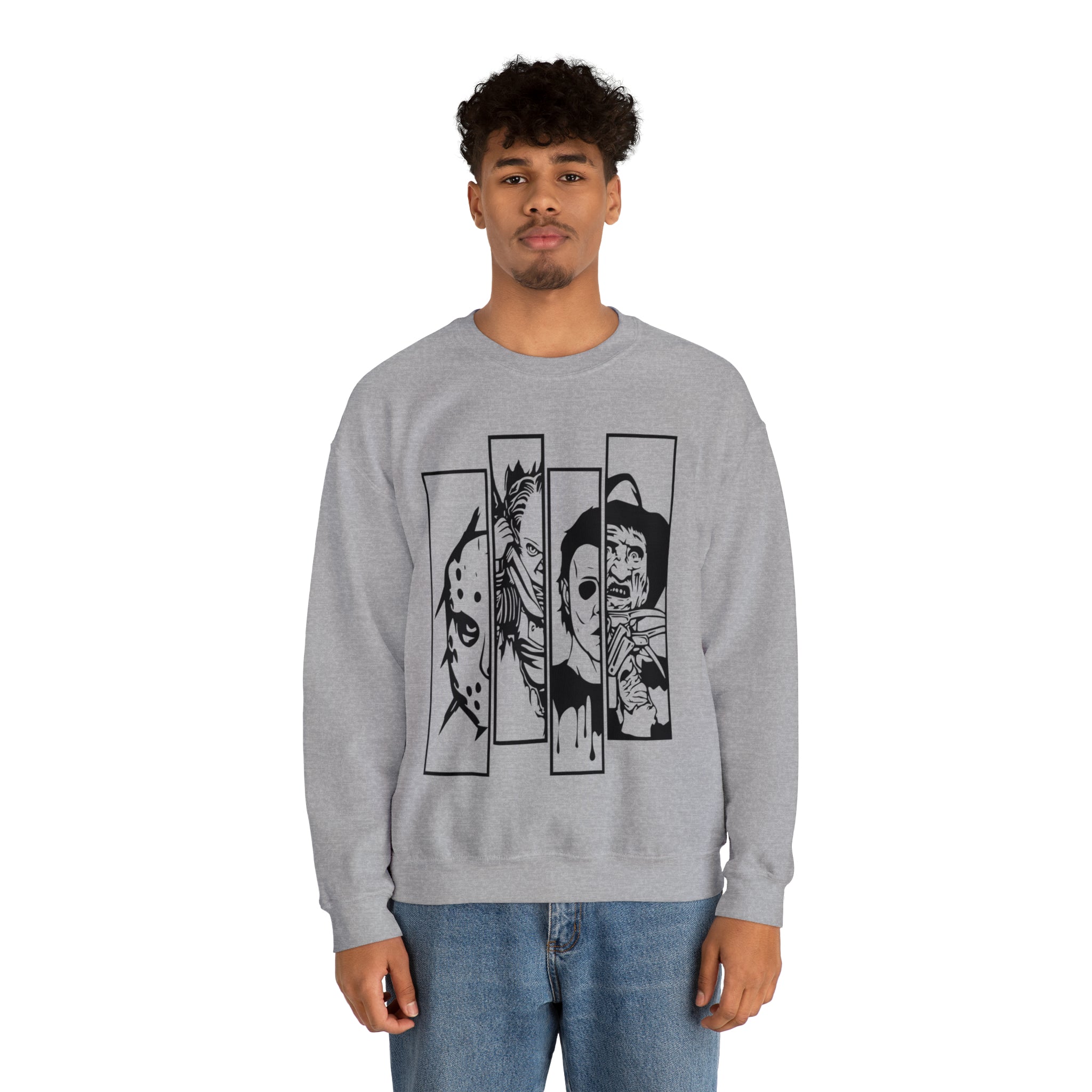 Horror Movie Friends Crewneck Sweatshirt