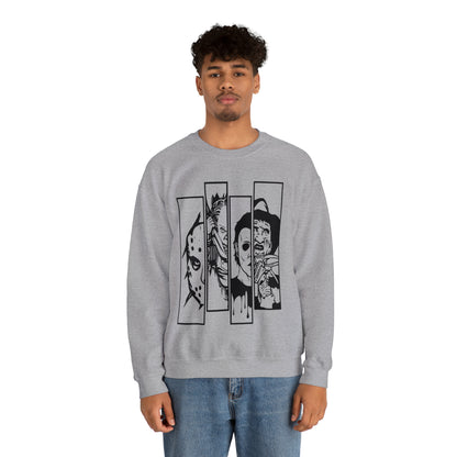 Horror Movie Friends Crewneck Sweatshirt