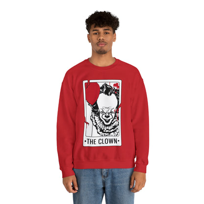 The Clown Tarot Card Crewneck Sweatshirt