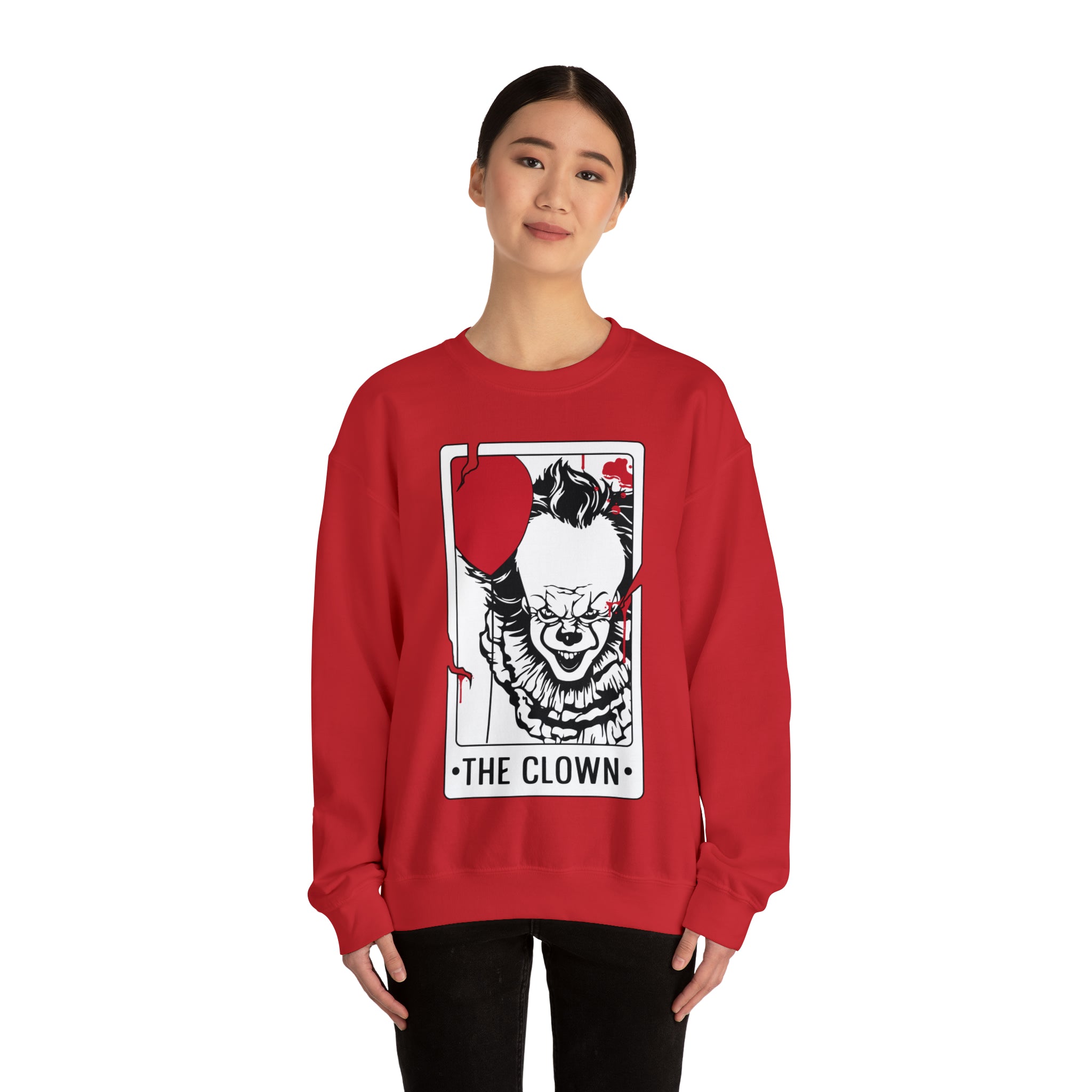 The Clown Tarot Card Crewneck Sweatshirt