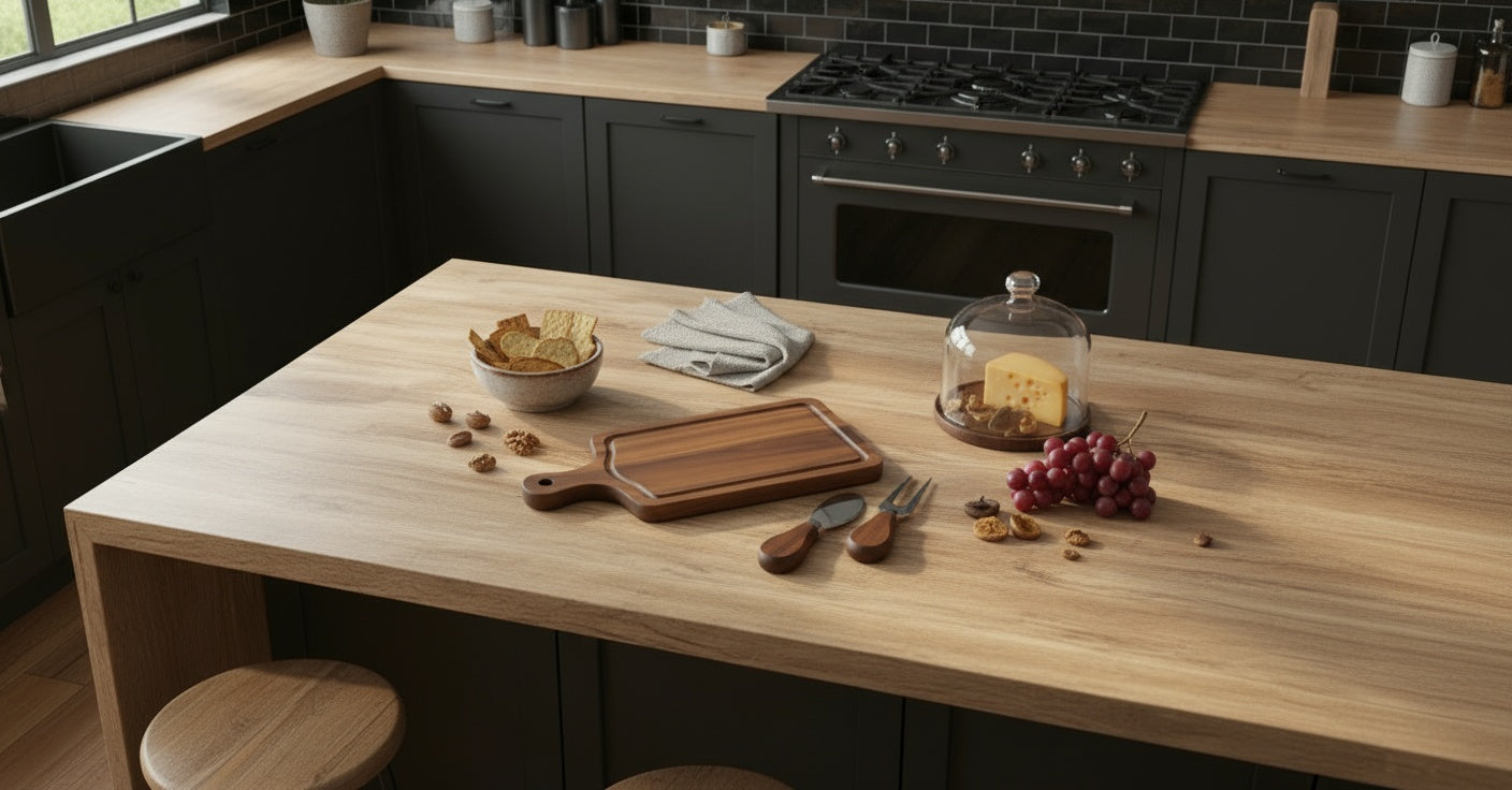 Bamboo & Acacia Cheese Board Gift Sets