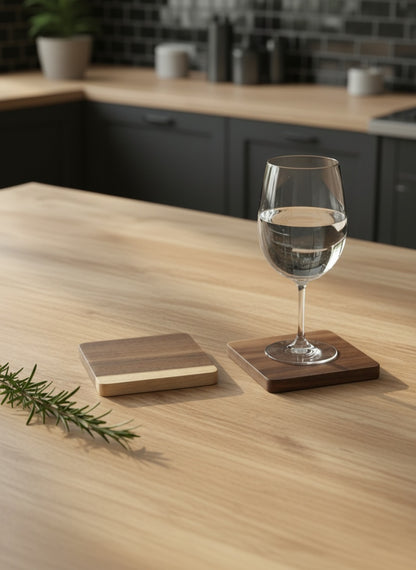 Acacia Wood Coasters (Set of 4)