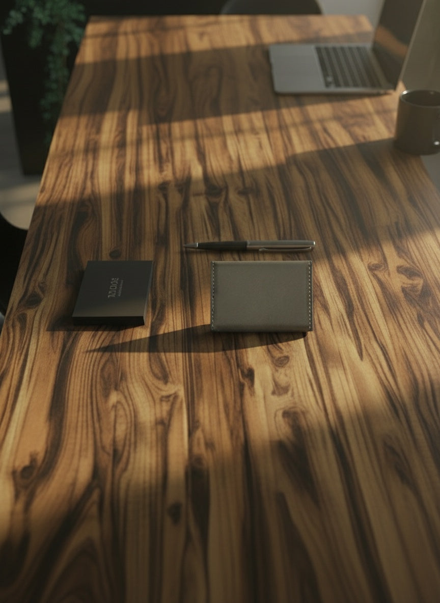 Luxe Leatherette Business Card Holder